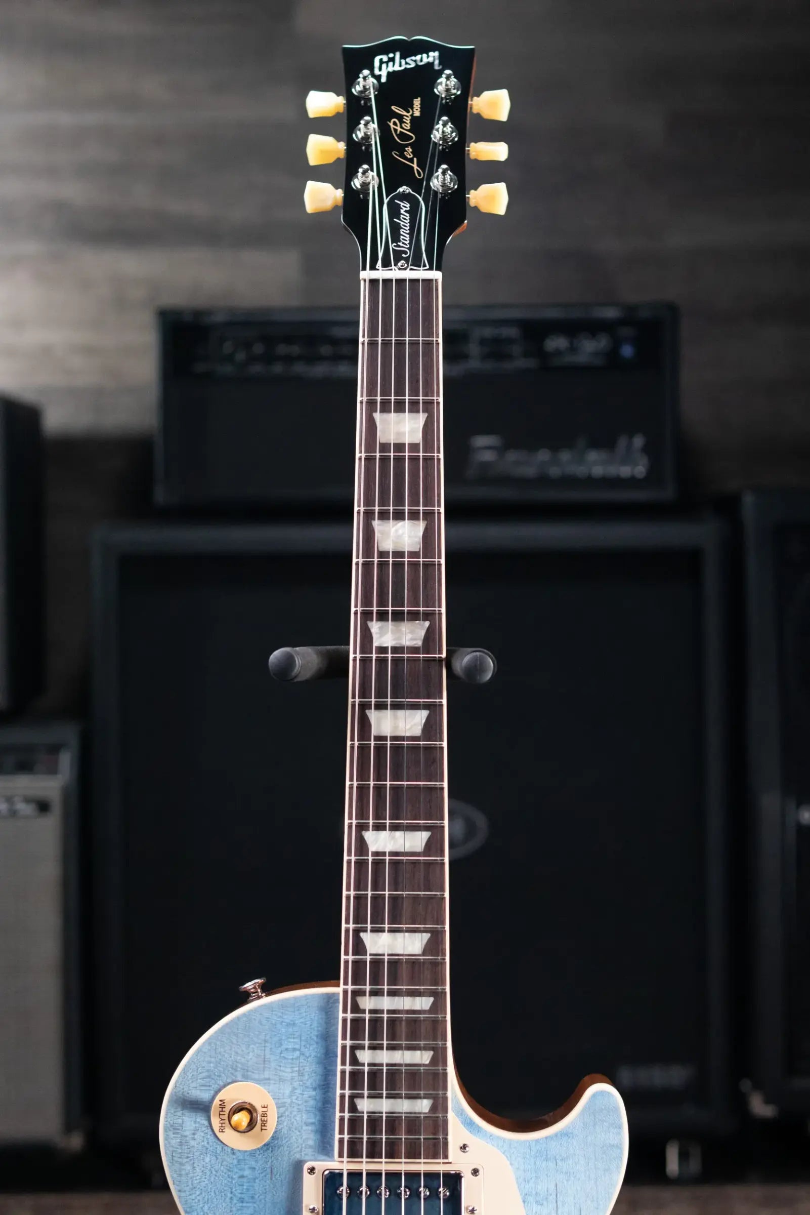 Gibson Les Paul Standard '50s Figured Top Electric Guitar - Ocean Blue with Hardshell Case