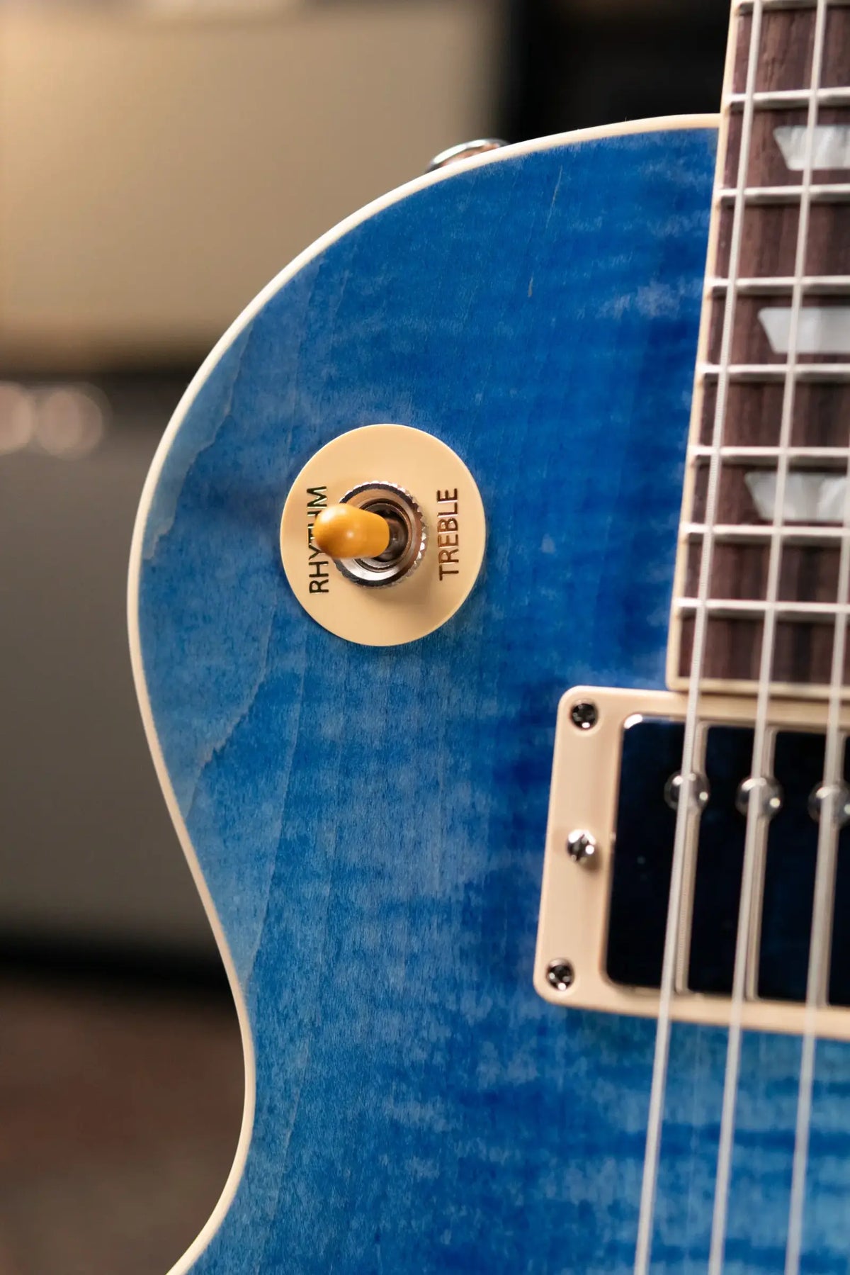 Gibson Les Paul Standard '50s Figured Top Electric Guitar - Ocean Blue with Hardshell Case