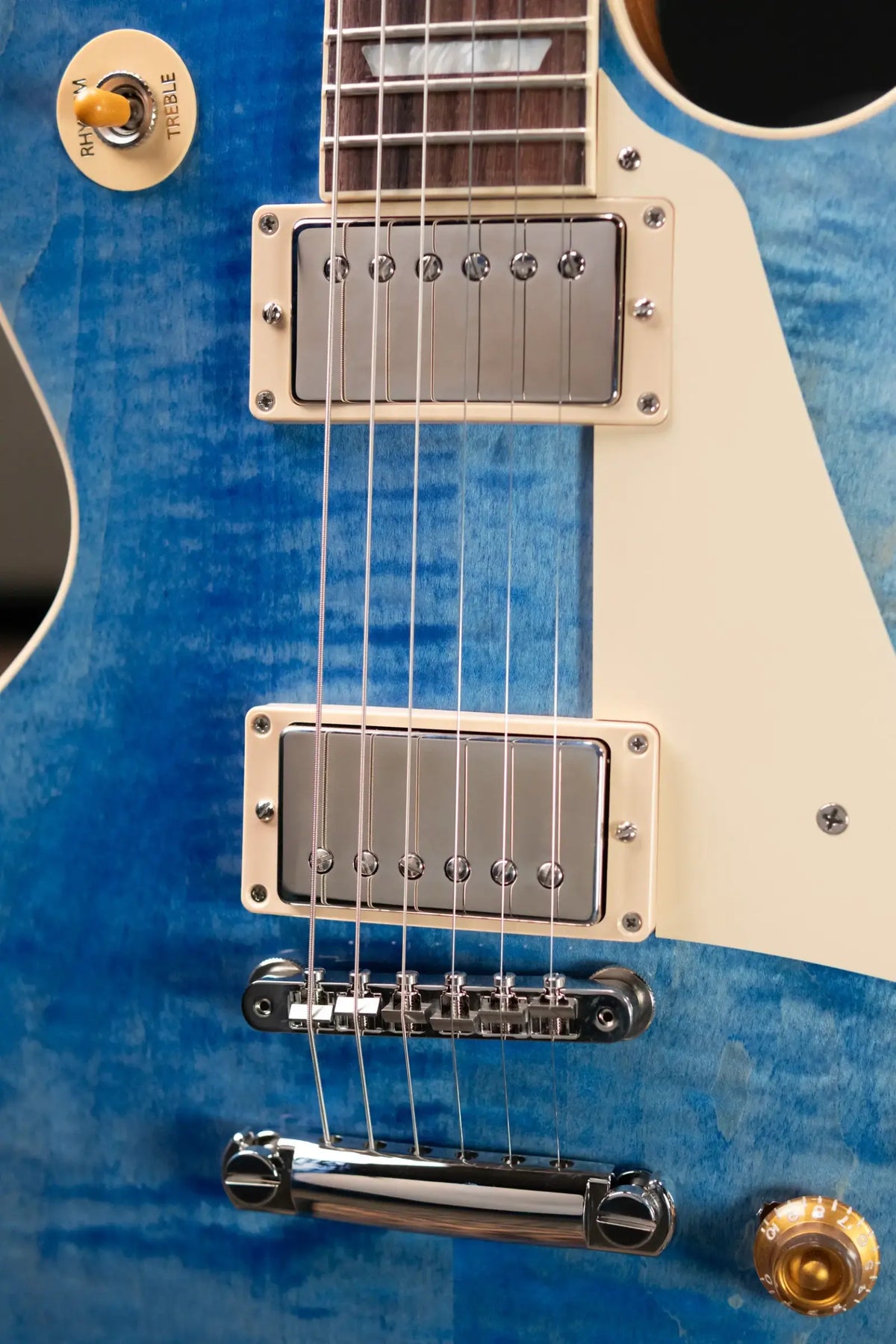 Gibson Les Paul Standard '50s Figured Top Electric Guitar - Ocean Blue with Hardshell Case