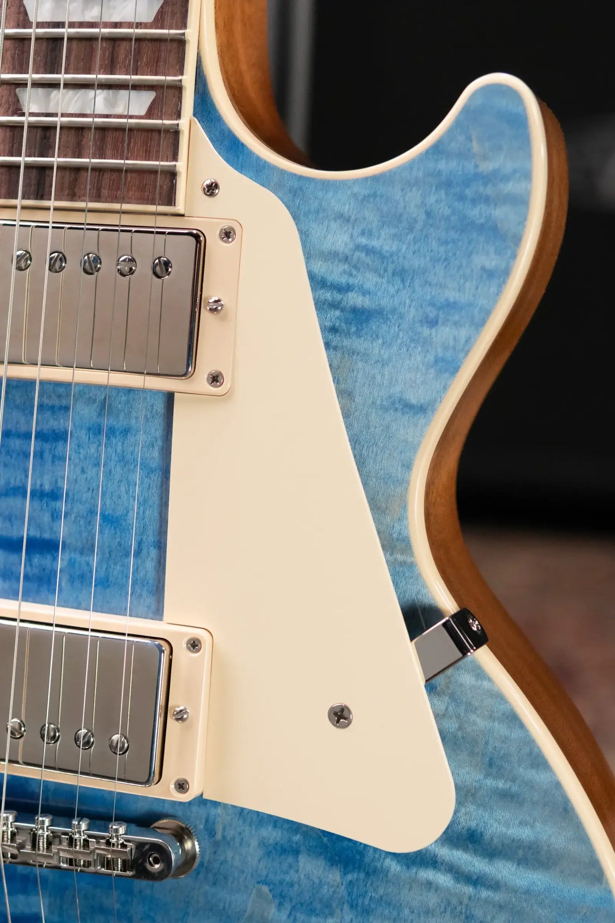 Gibson Les Paul Standard '50s Figured Top Electric Guitar - Ocean Blue with Hardshell Case