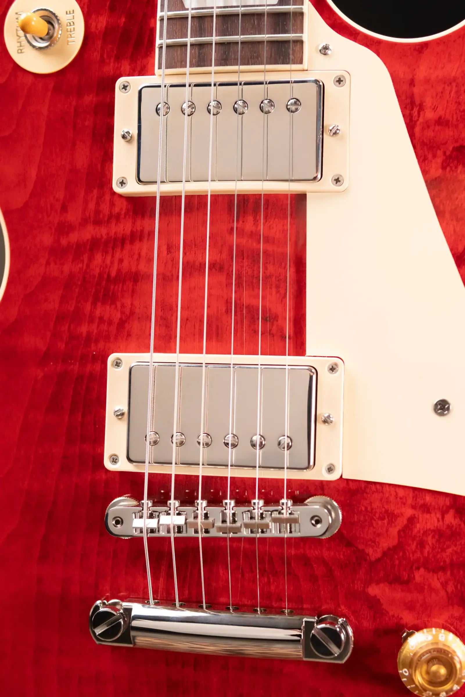 Gibson Les Paul Standard 50s Figured Top Electric Guitar - Sixties Cherry with Hardshell Case