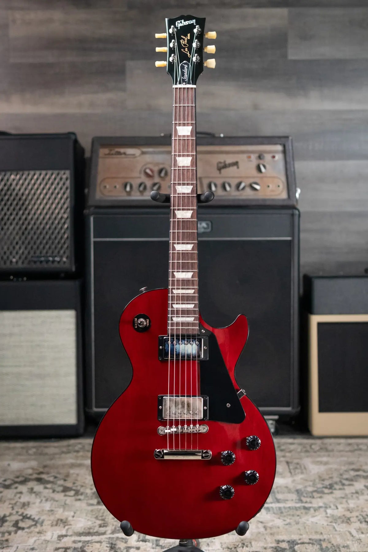 Gibson Les Paul Standard 50s Mahogany Top Electric Guitar - Vintage Cherry with Hardshell Case - Demo
