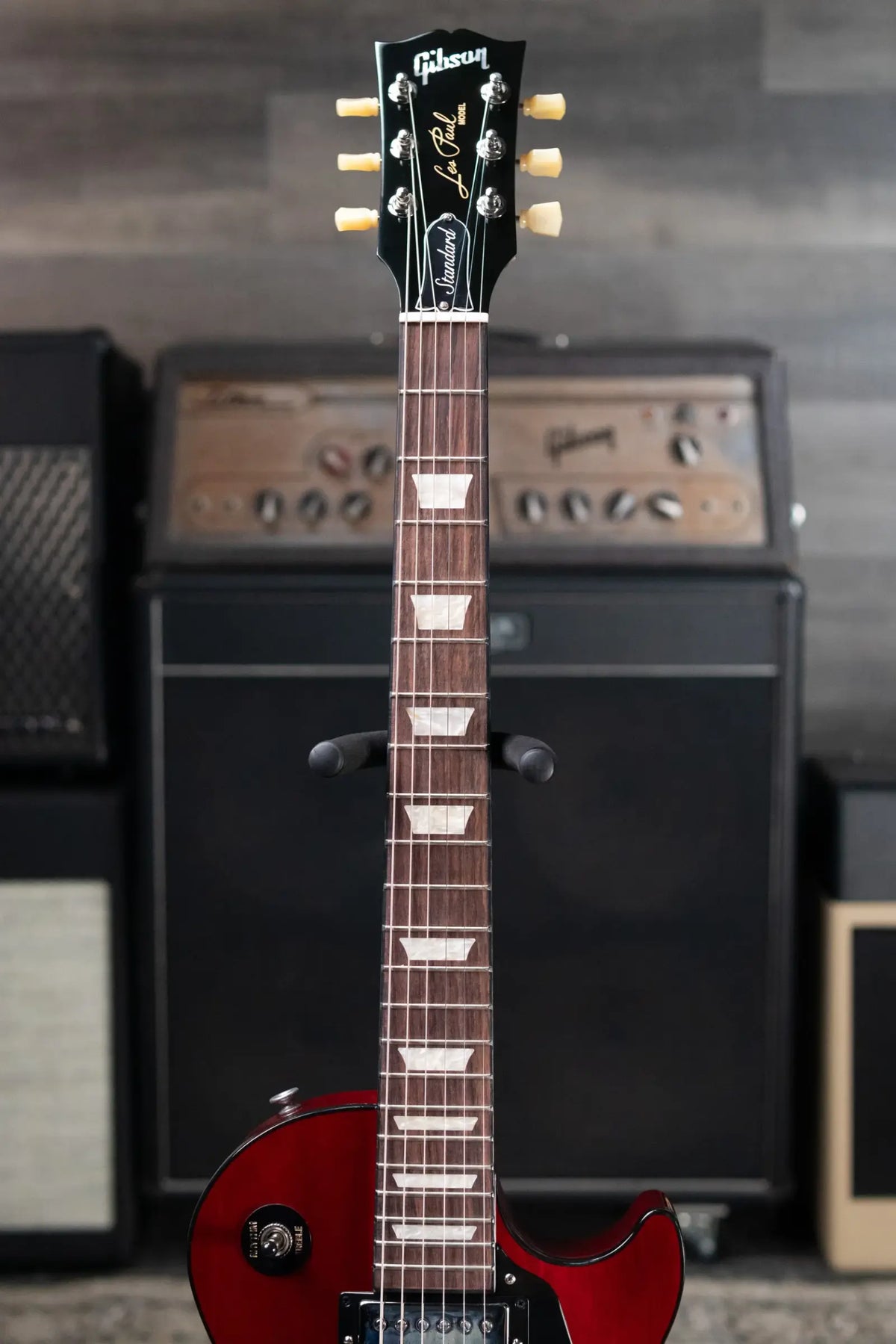Gibson Les Paul Standard 50s Mahogany Top Electric Guitar - Vintage Cherry with Hardshell Case - Demo