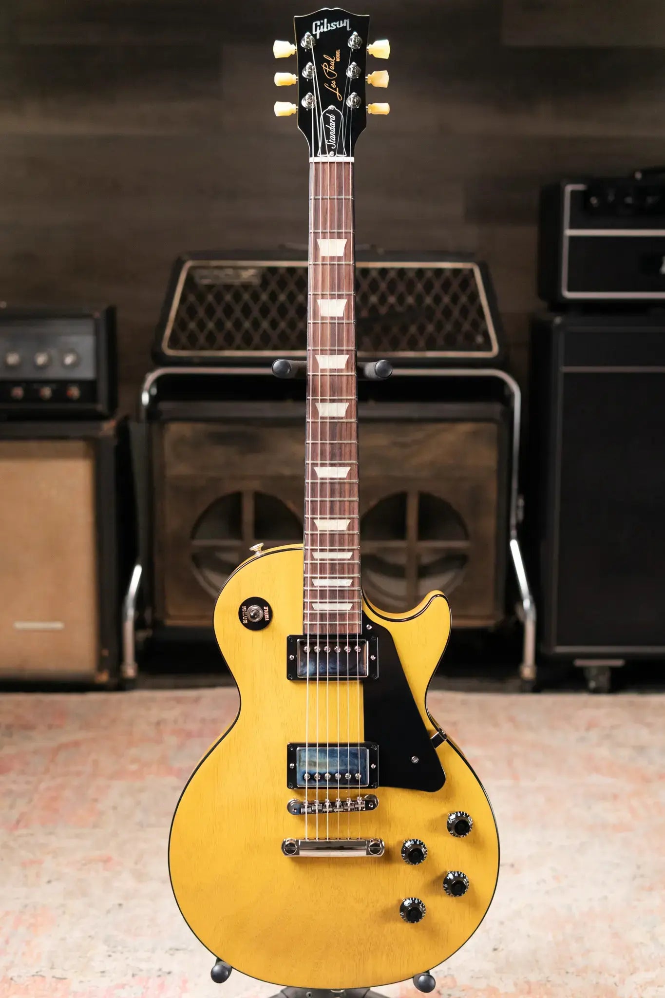 Gibson Les Paul Standard 50s Mahogany Top - TV Yellow with Hardshell Case