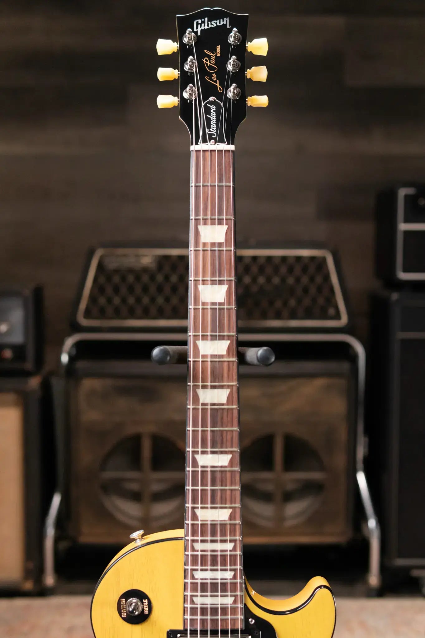 Gibson Les Paul Standard 50s Mahogany Top - TV Yellow with Hardshell Case