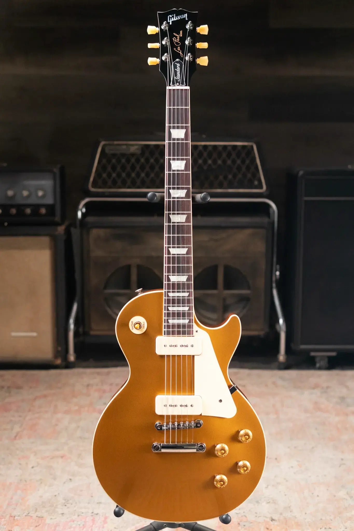 Gibson Les Paul Standard '50s P-90 Electric Guitar - Goldtop with Hardshell Case