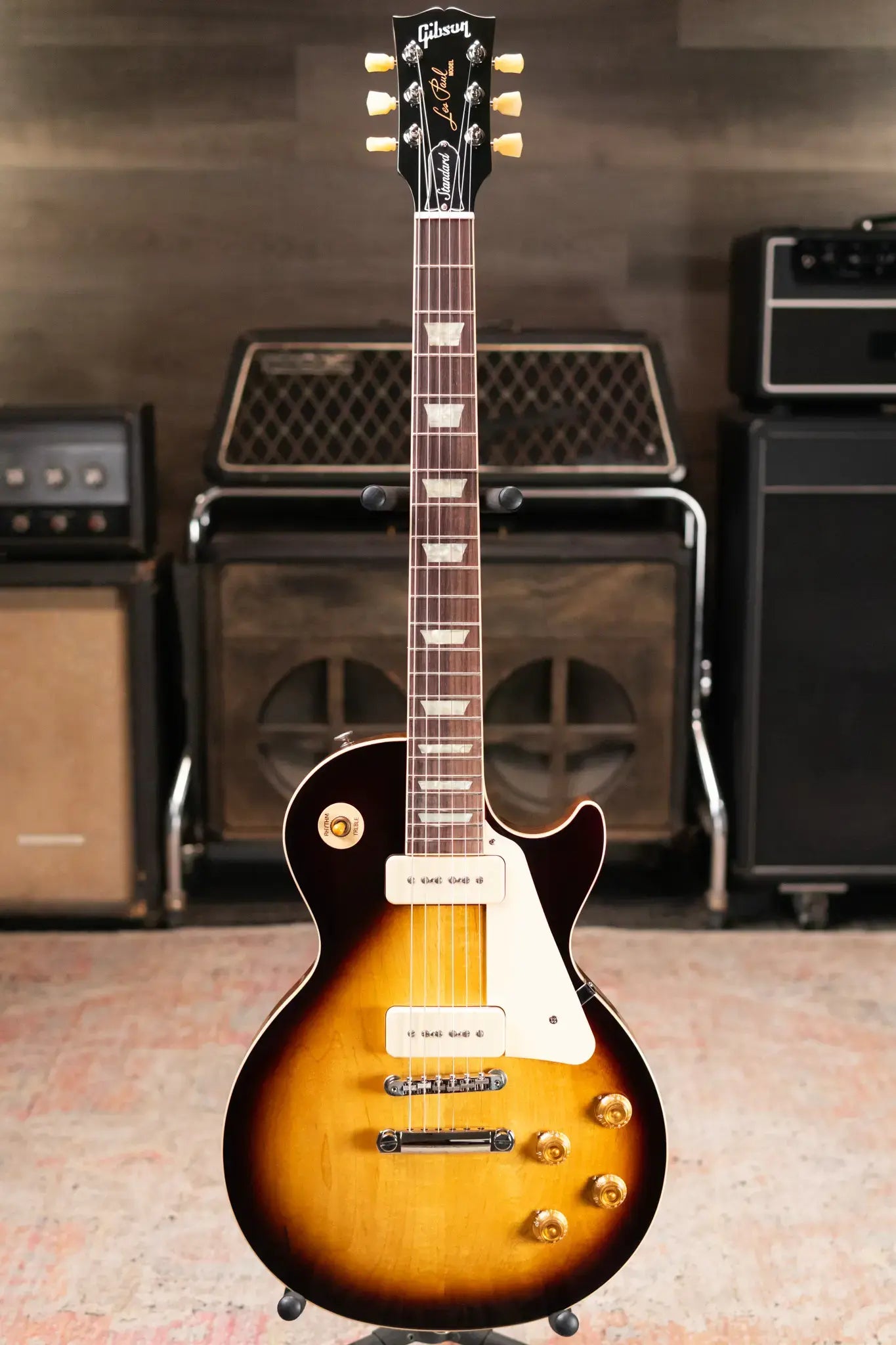 Gibson Les Paul Standard 50s P-90 Electric Guitar - Tobacco Burst with Hardshell Case