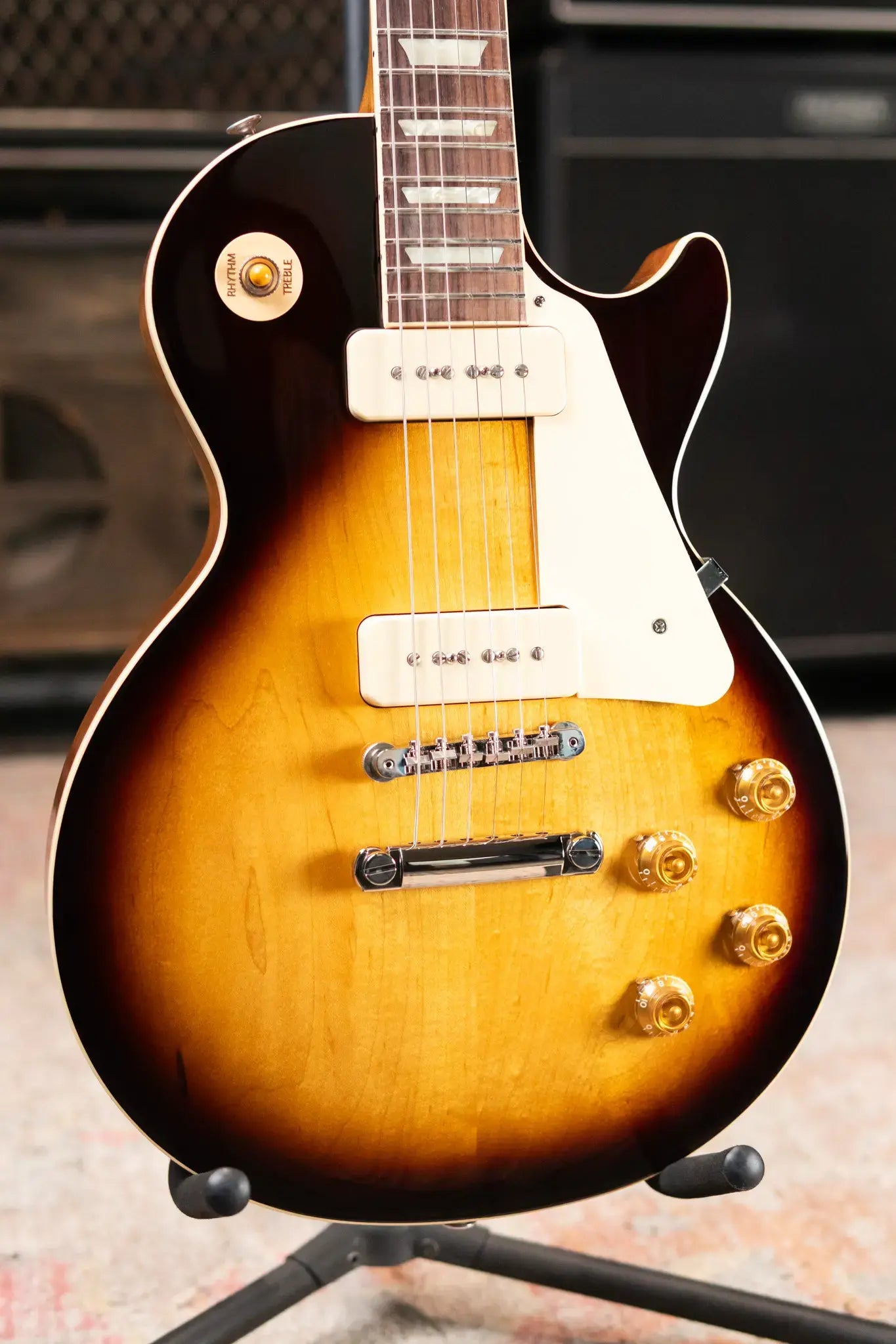Gibson Les Paul Standard 50s P-90 Electric Guitar - Tobacco Burst with Hardshell Case
