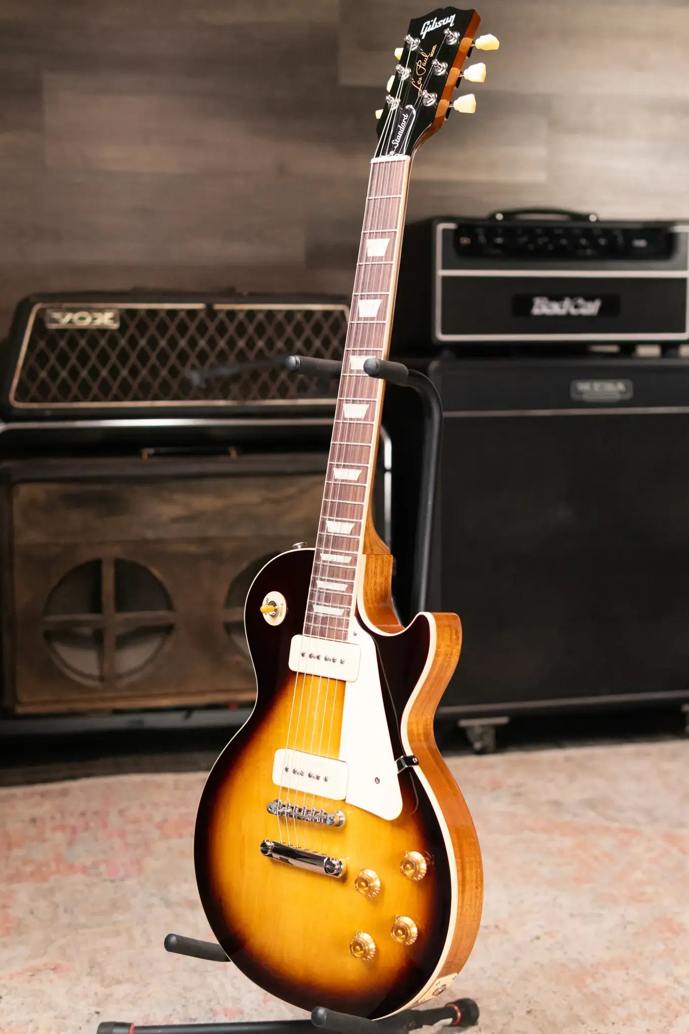 Gibson Les Paul Standard 50s P-90 Electric Guitar - Tobacco Burst with Hardshell Case
