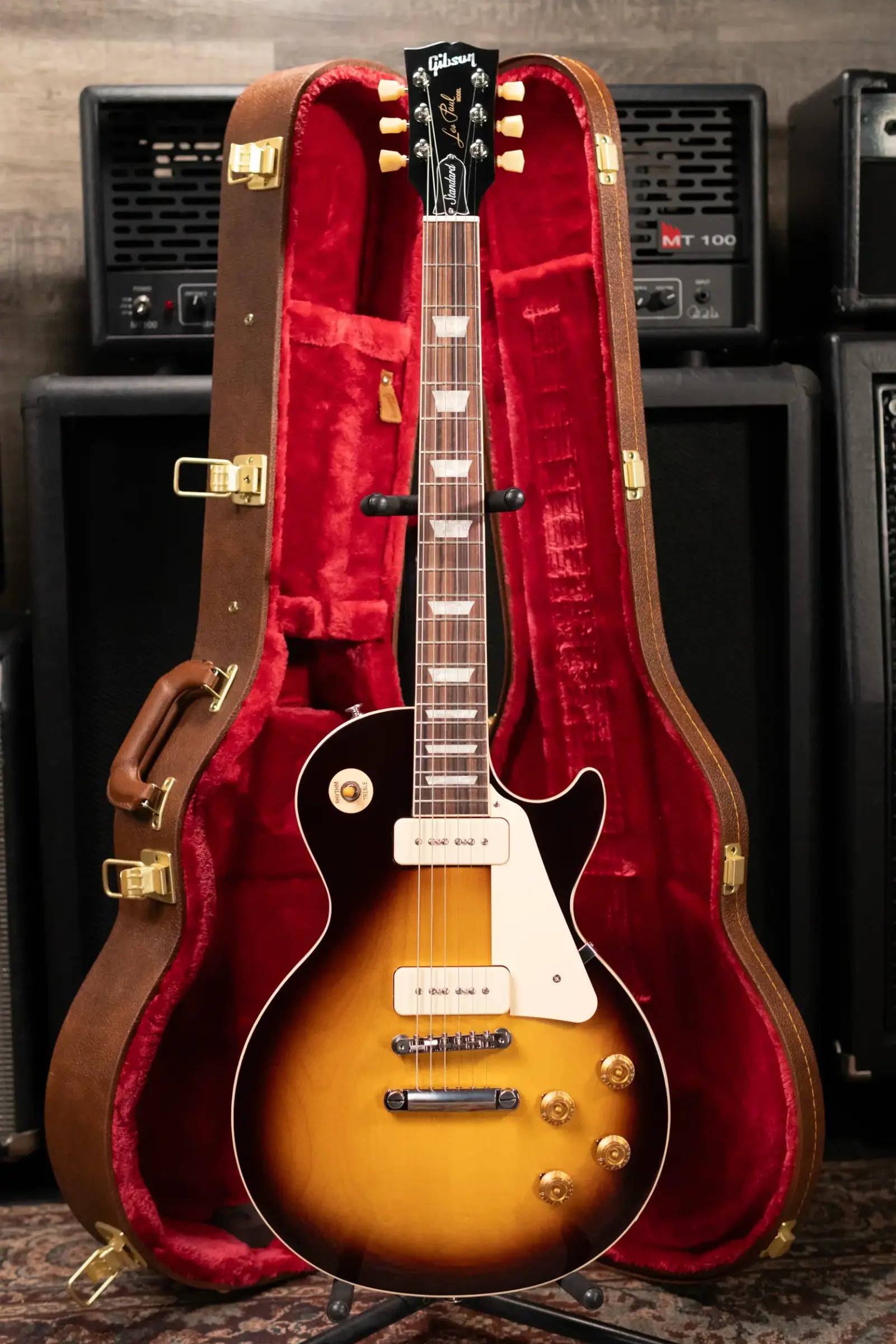 Gibson Les Paul Standard '50s P-90 Electric Guitar - Tobacco Burst with Hardshell Case