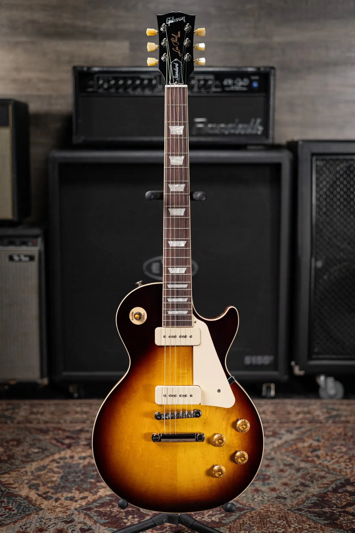 Gibson Les Paul Standard 50s P-90 Electric Guitar - Tobacco Burst with Hardshell Case