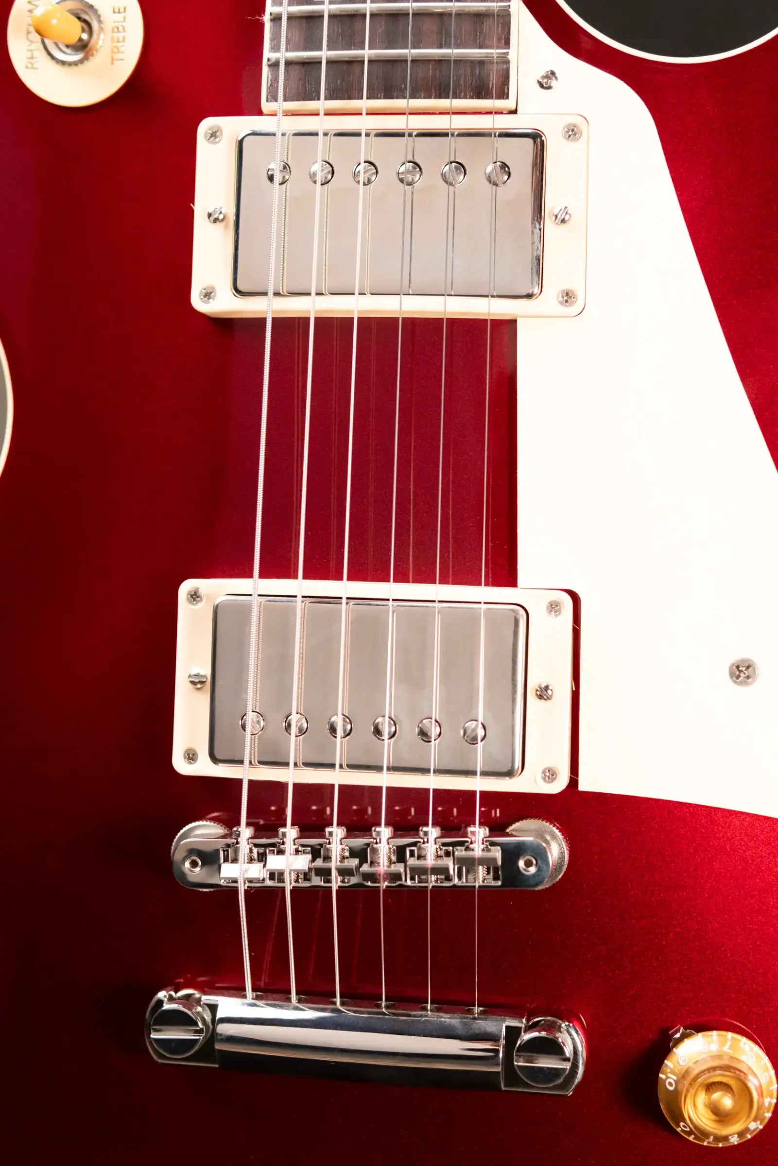 Gibson Les Paul Standard 50s Plain Top Electric Guitar - Sparkling Burgundy Top with Hardshell Case
