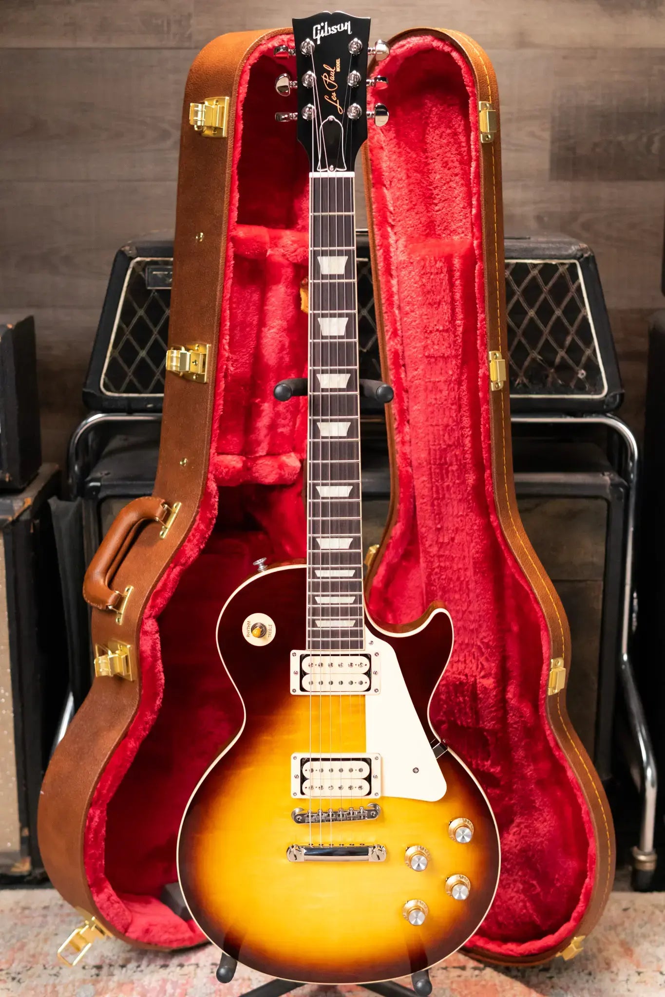 Gibson Les Paul Standard 60s Double Trouble (1 of 500) Electric Guitar - Vintage Tobacco Burst with Hardshell Case