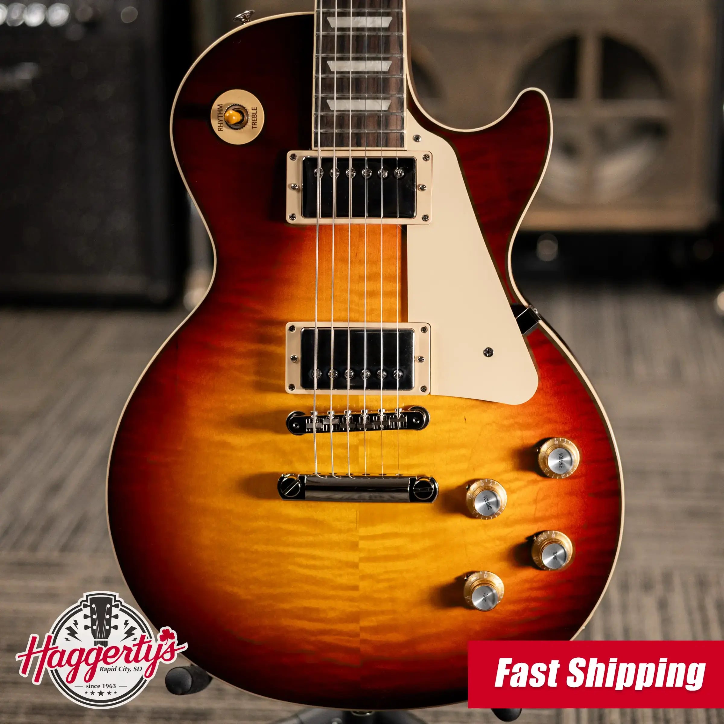 Gibson Les Paul Standard '60s Electric Guitar - Bourbon Burst with Hardshell Case