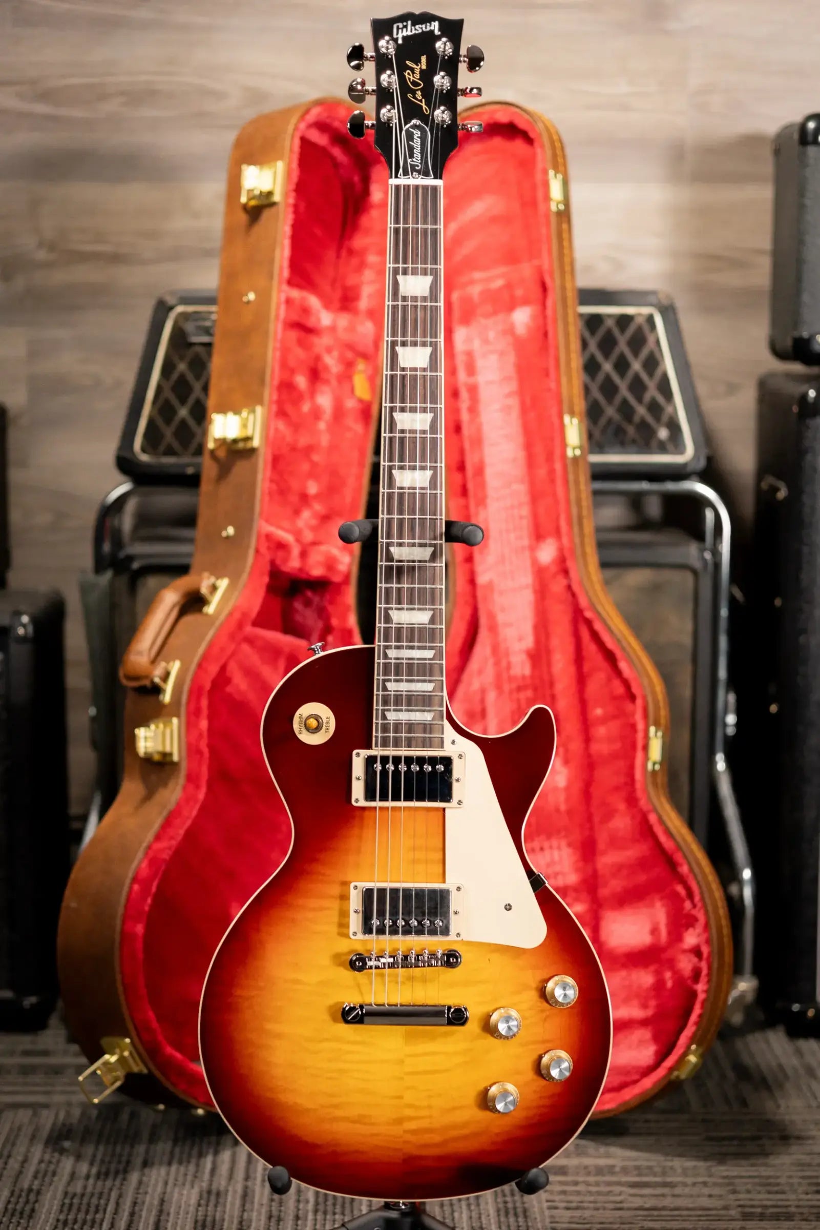 Gibson Les Paul Standard '60s Electric Guitar - Bourbon Burst with Hardshell Case