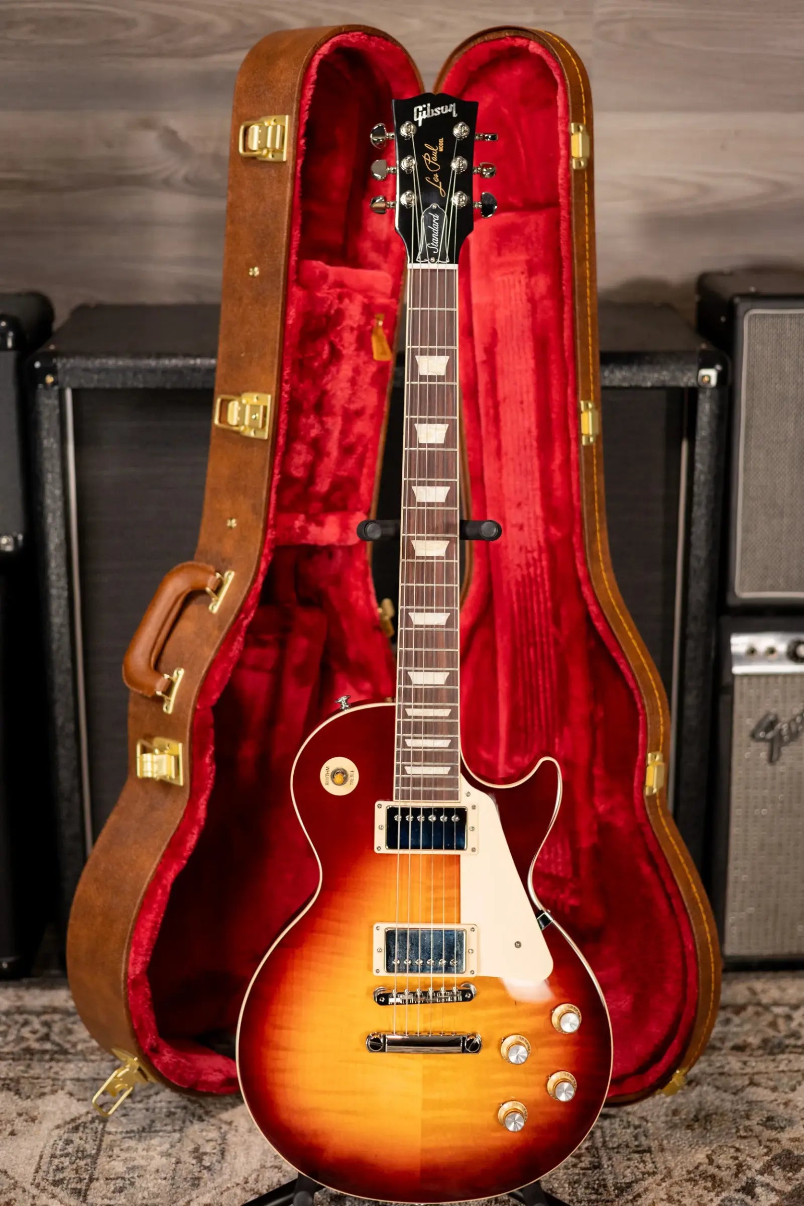 Gibson Les Paul Standard '60s Electric Guitar - Bourbon Burst with Hardshell Case