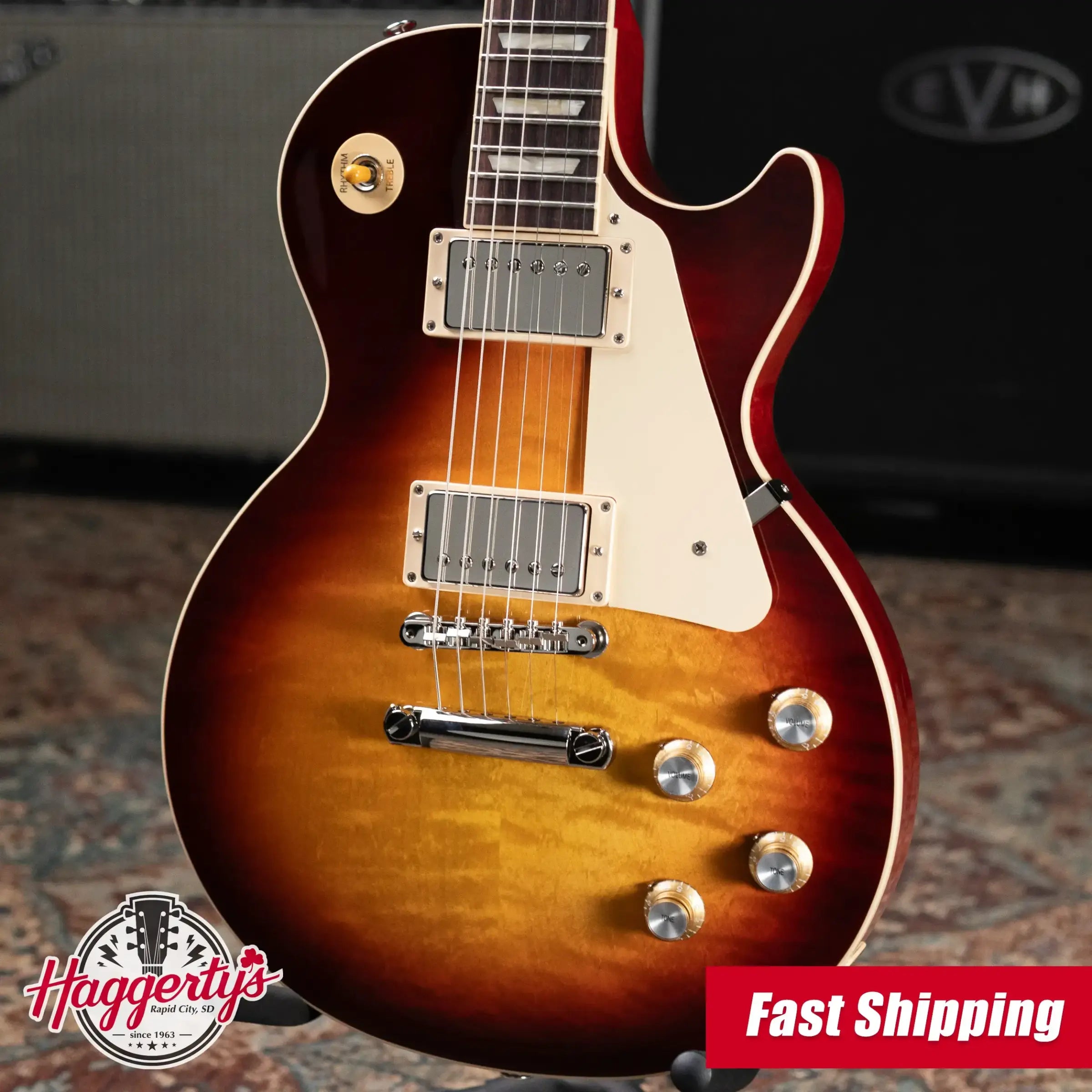 Gibson Les Paul Standard '60s Electric Guitar - Bourbon Burst with Hardshell Case