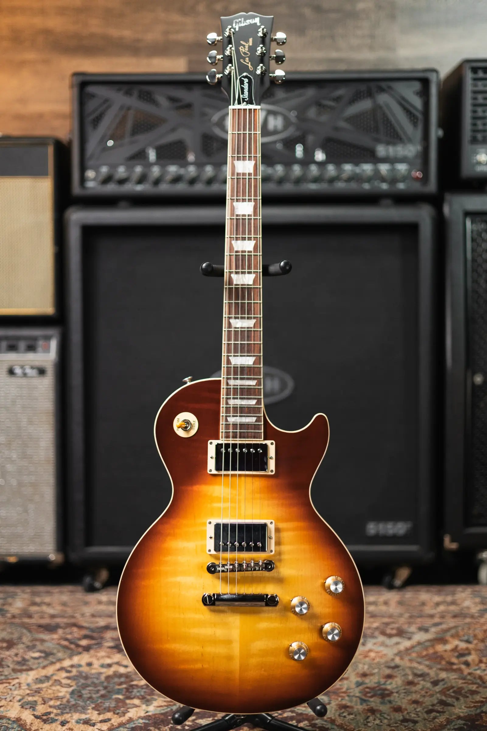 Gibson Les Paul Standard 60s Faded Electric Guitar - Vintage Bourbon Burst with Hardshell Case