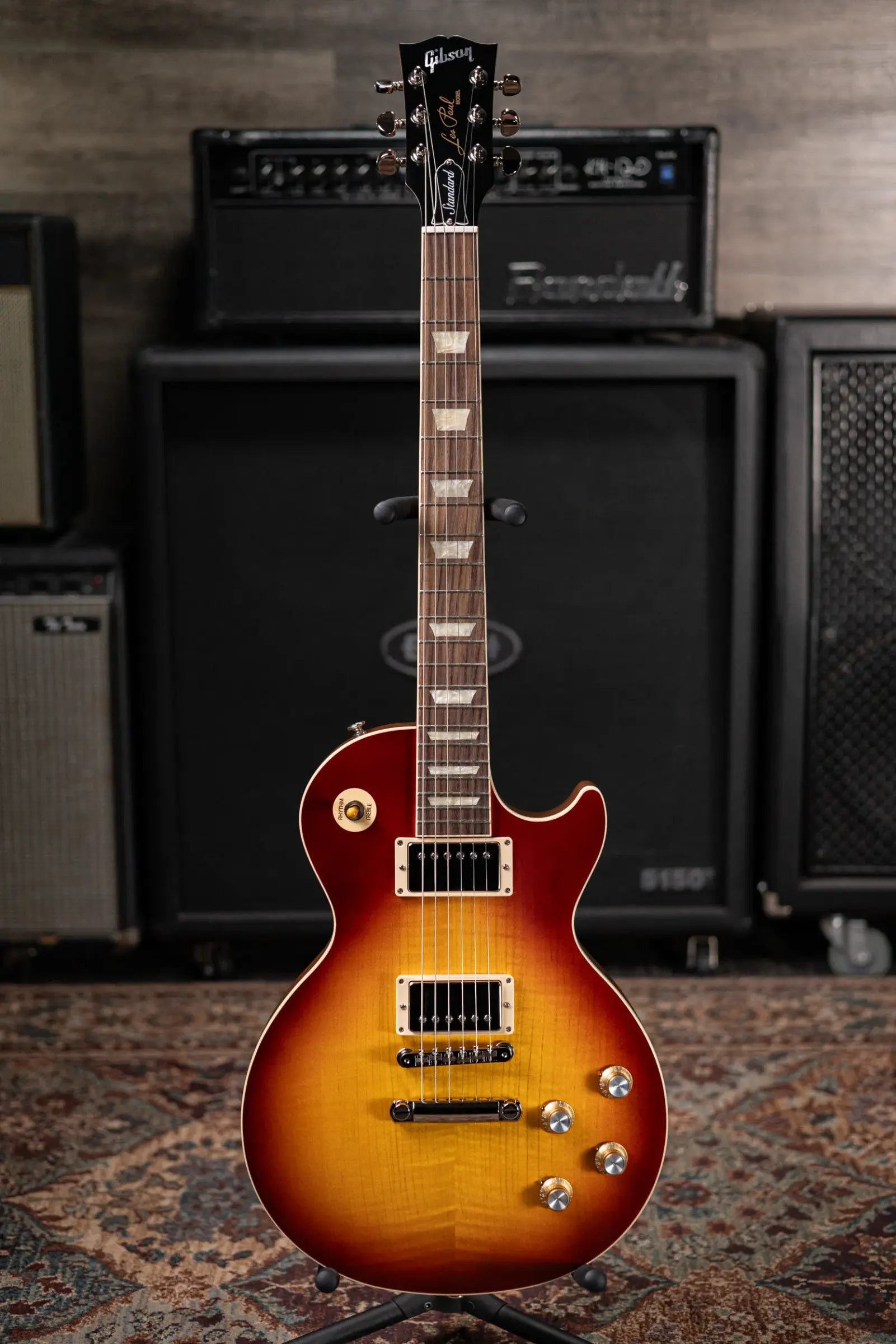 Gibson Les Paul Standard 60s Faded Electric Guitar - Vintage Bourbon Burst with Hardshell Case