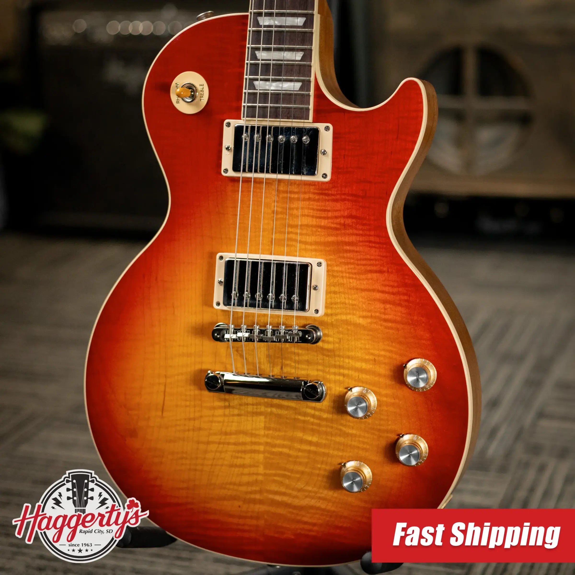 Gibson Les Paul Standard '60s Faded Electric Guitar - Vintage Cherry Sunburst with Hardshell Case