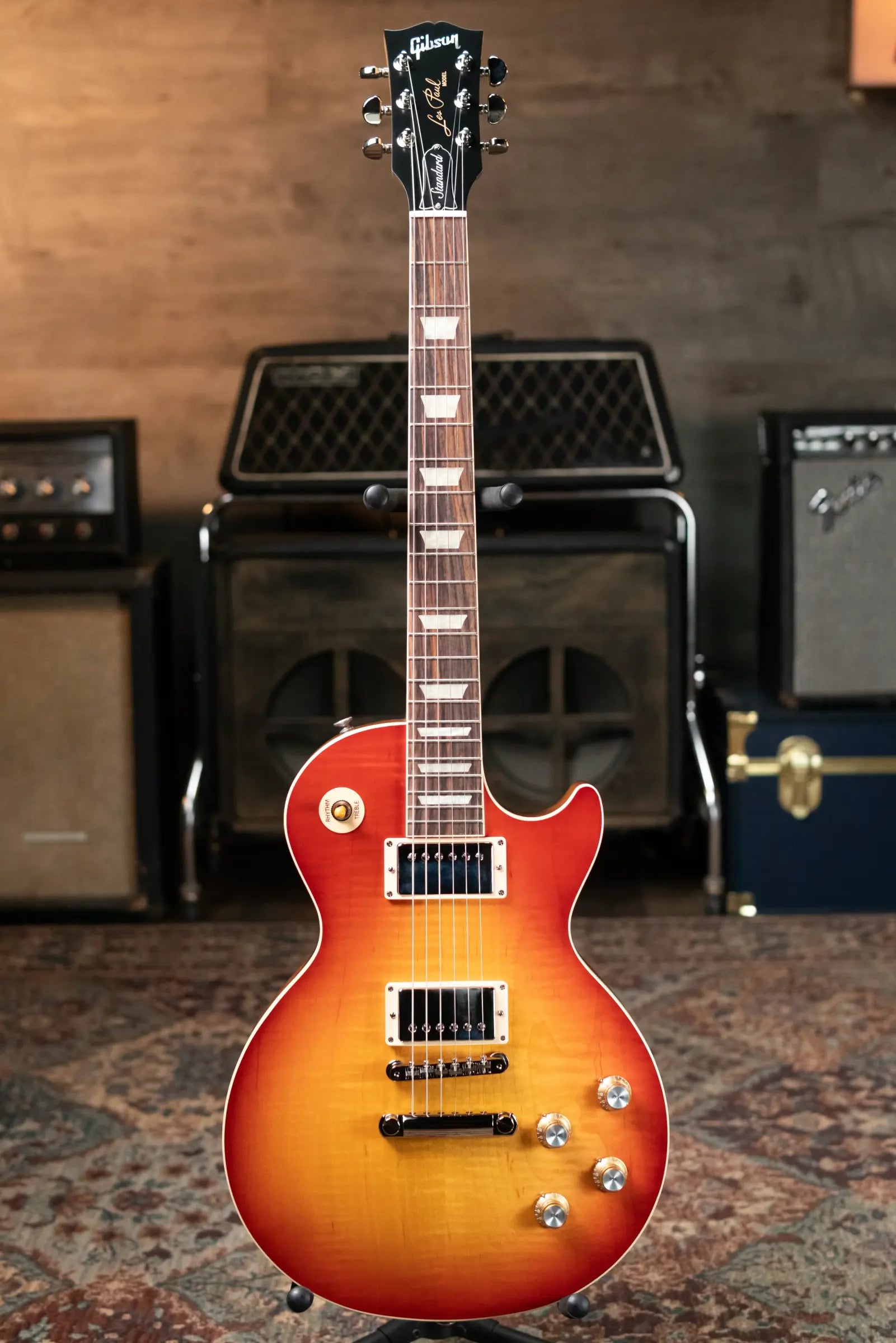 Gibson Les Paul Standard 60s Faded - Vintage Cherry Sunburst with Hardshell Case