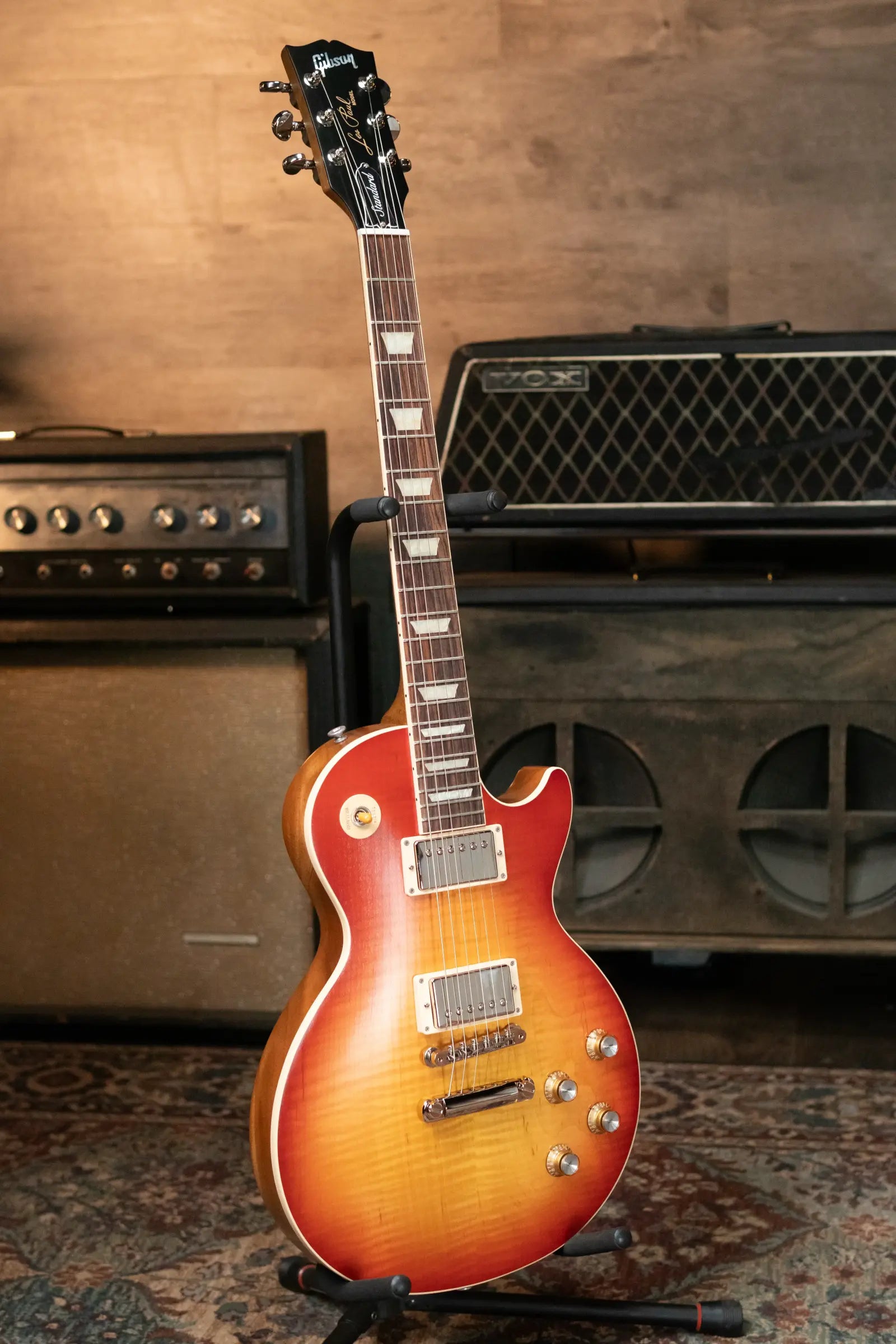 Gibson Les Paul Standard 60s Faded - Vintage Cherry Sunburst with Hardshell Case