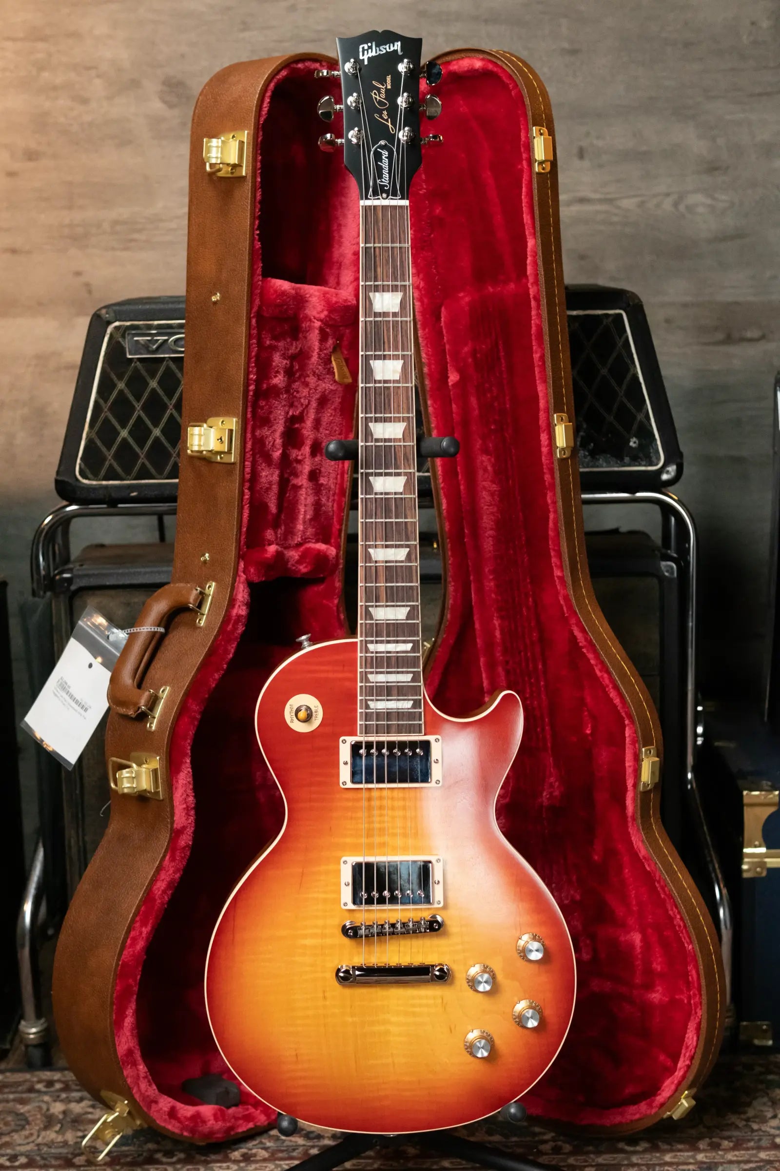Gibson Les Paul Standard 60s Faded - Vintage Cherry Sunburst with Hardshell Case