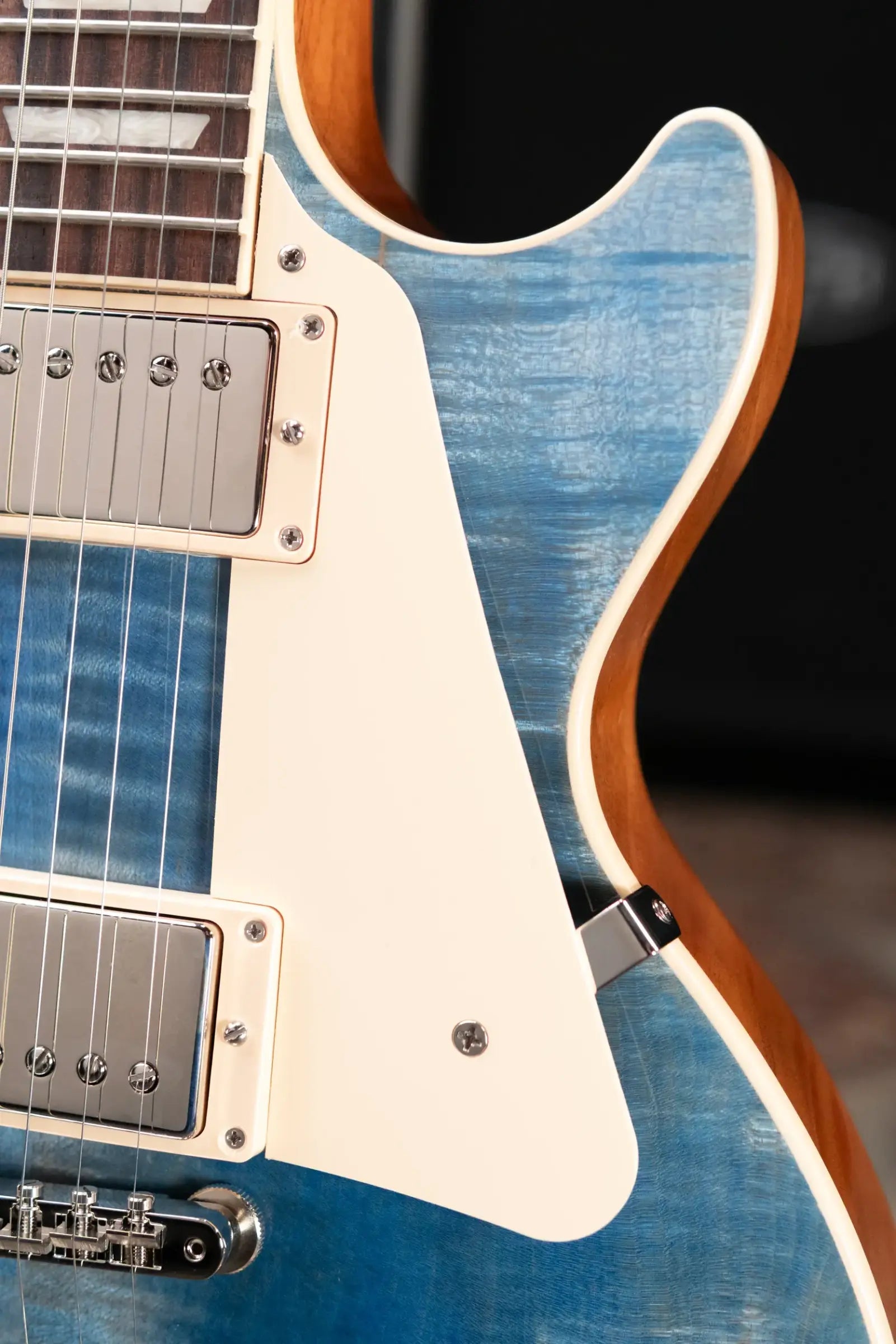 Gibson Les Paul Standard 60s Figured Top Electric Guitar - Ocean Blue with Hardshell Case