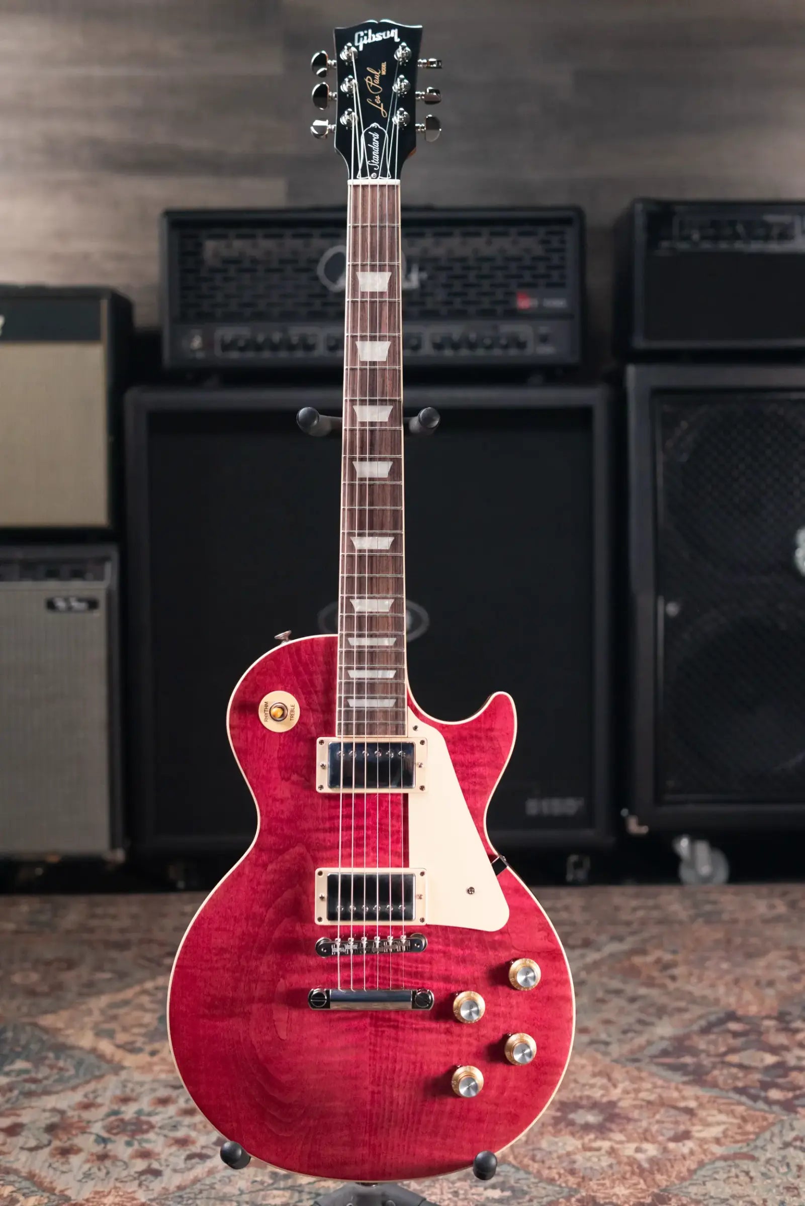 Gibson Les Paul Standard '60s Figured Top Electric Guitar - Translucent Fuchsia with Hardshell Case