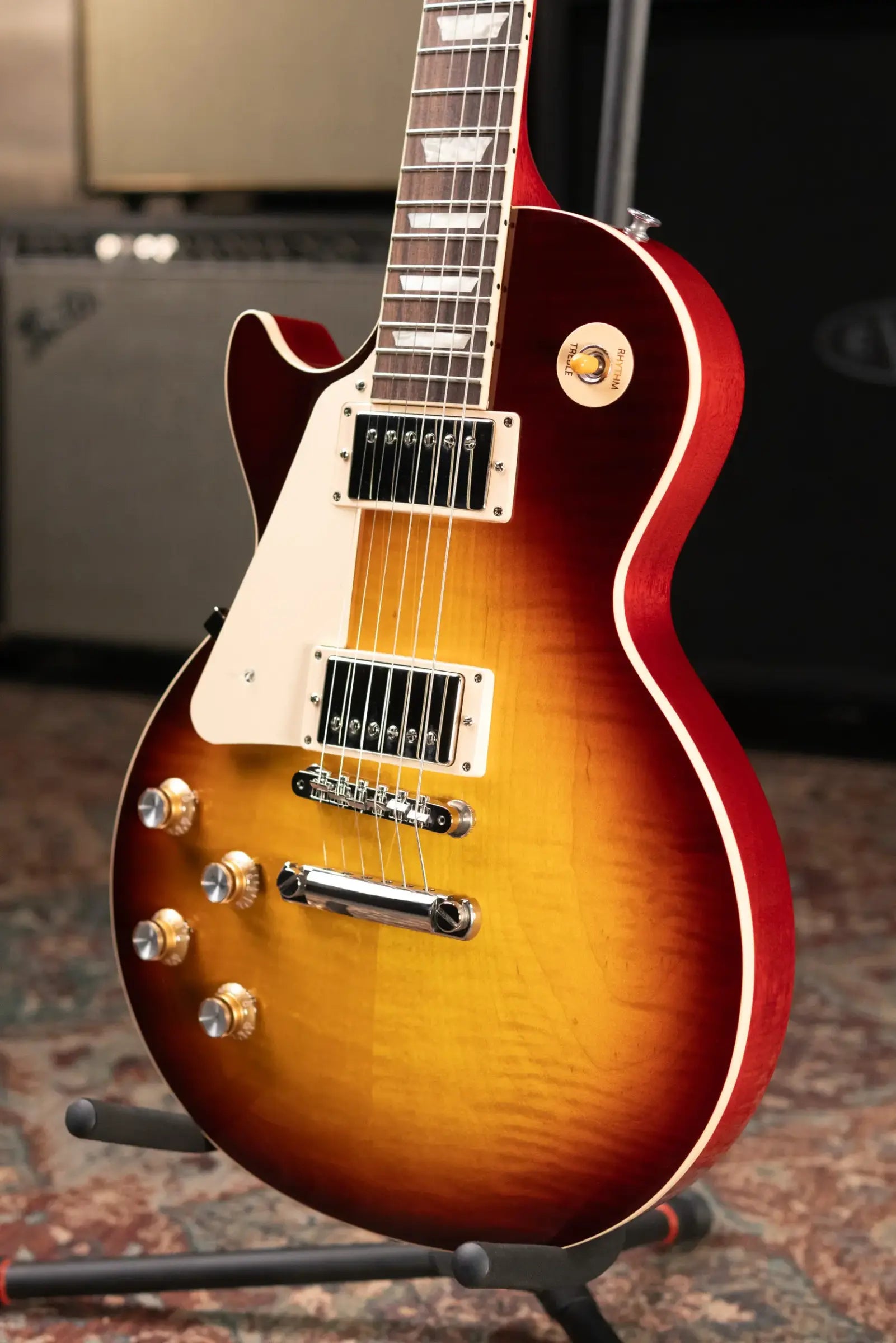 Gibson Les Paul Standard '60s Left-Handed Electric Guitar - Iced Tea Burst with Hardshell Case - Floor Model