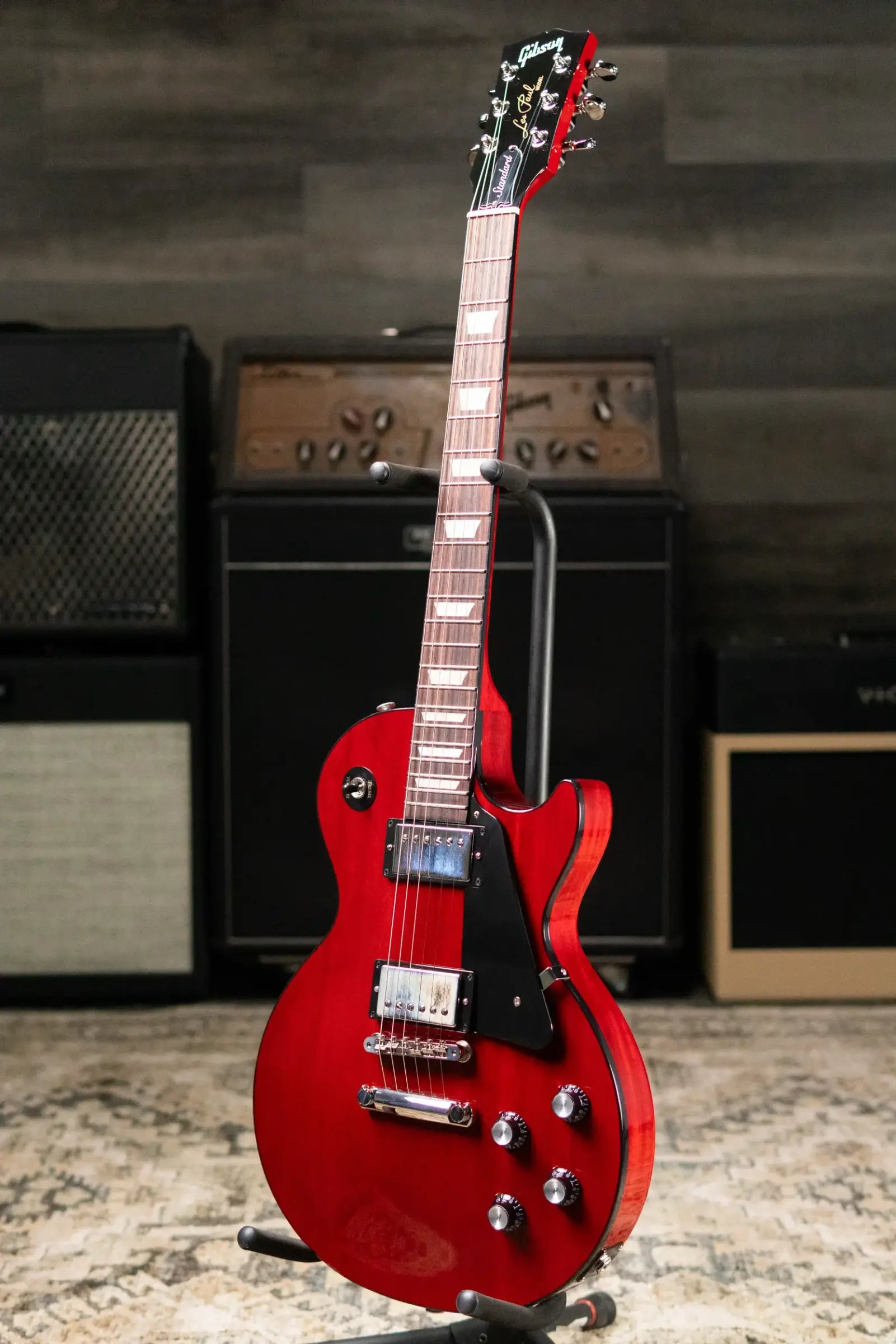 Gibson Les Paul Standard 60s Mahogany Top Electric Guitar - Vintage Cherry with Hardshell Case