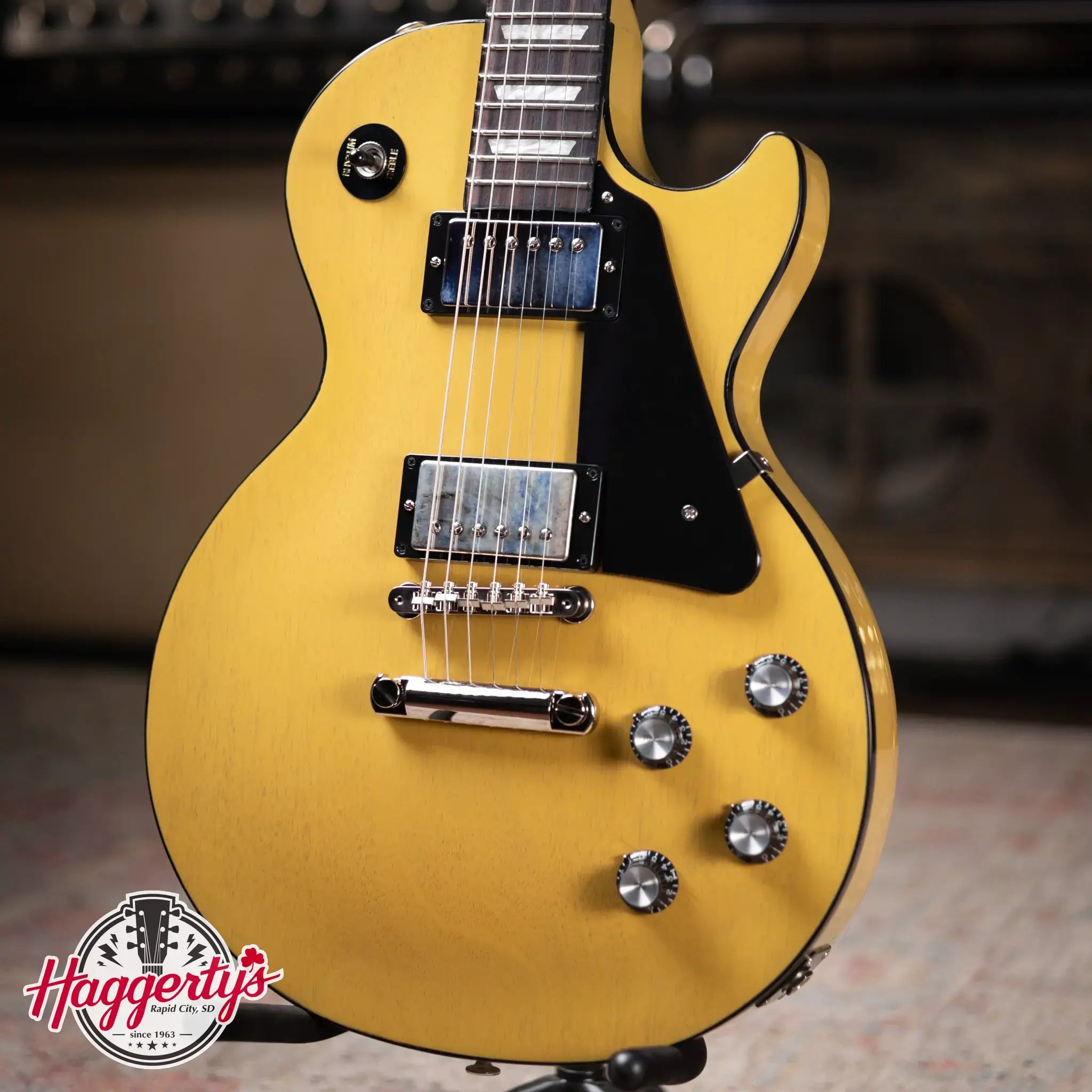 Gibson Les Paul Standard 60s Mahogany Top - TV Yellow with Hardshell Case