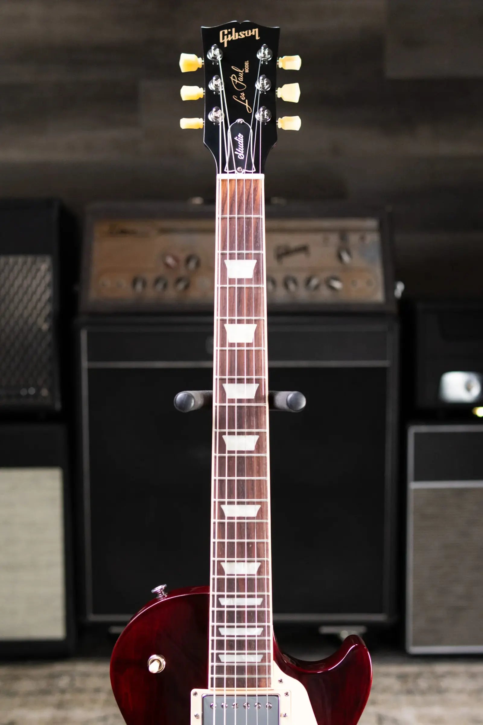 Gibson Les Paul Studio Electric Guitar - Wine Red with Gig Bag
