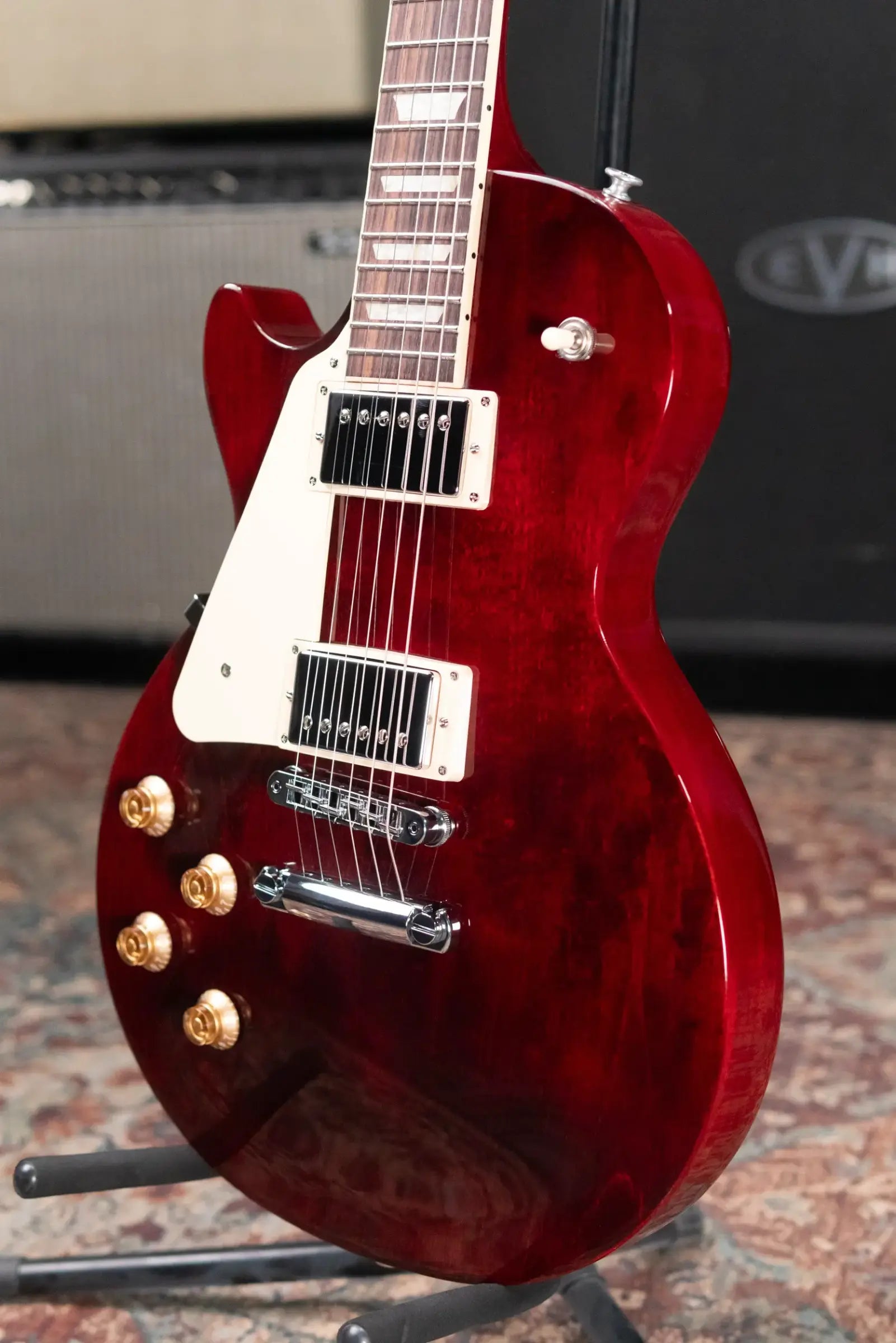 Gibson Les Paul Studio Left-Handed Electric Guitar - Wine Red with Gig Bag