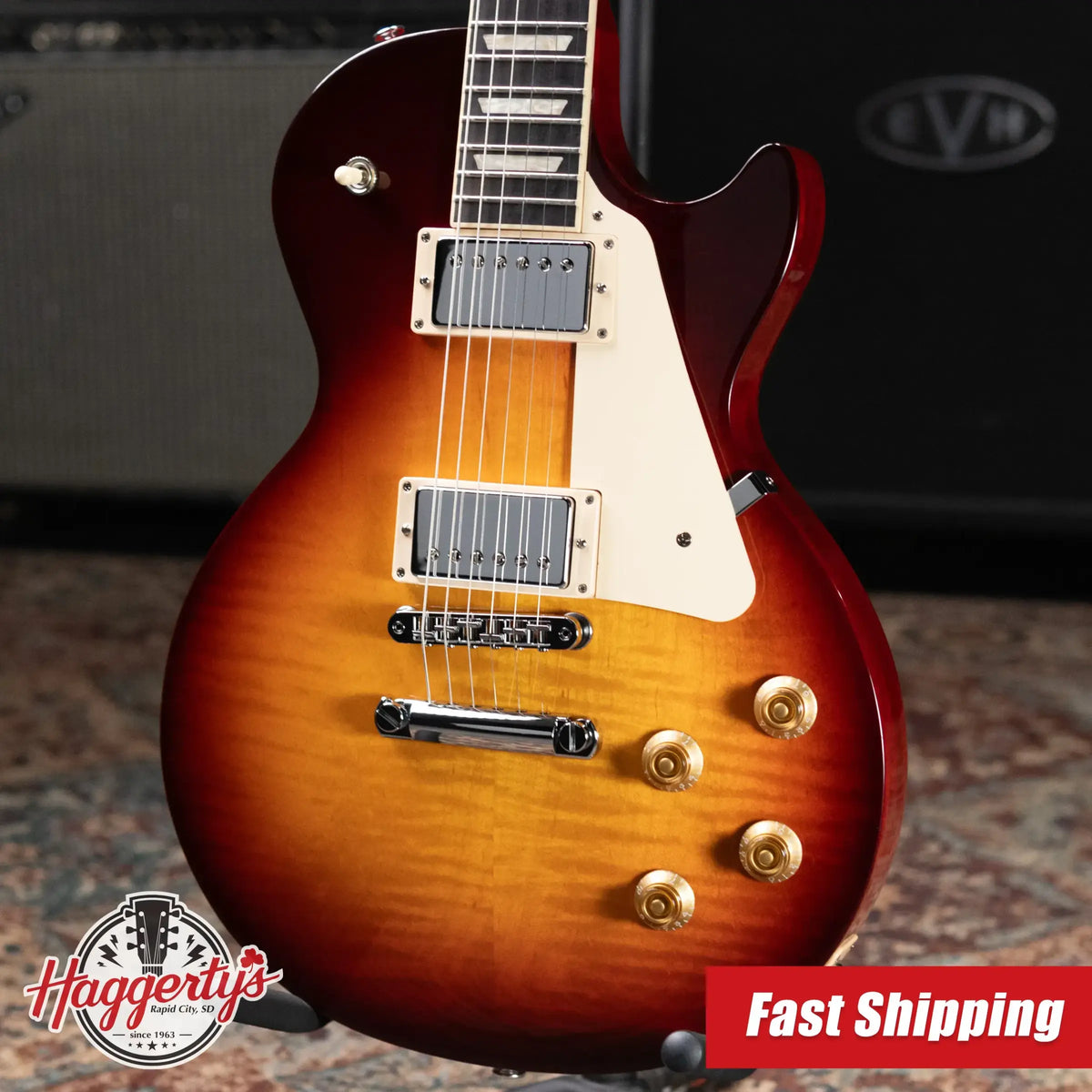 Gibson Les Paul Studio Session Electric Guitar - Bourbon Burst with Softshell Gig Bag