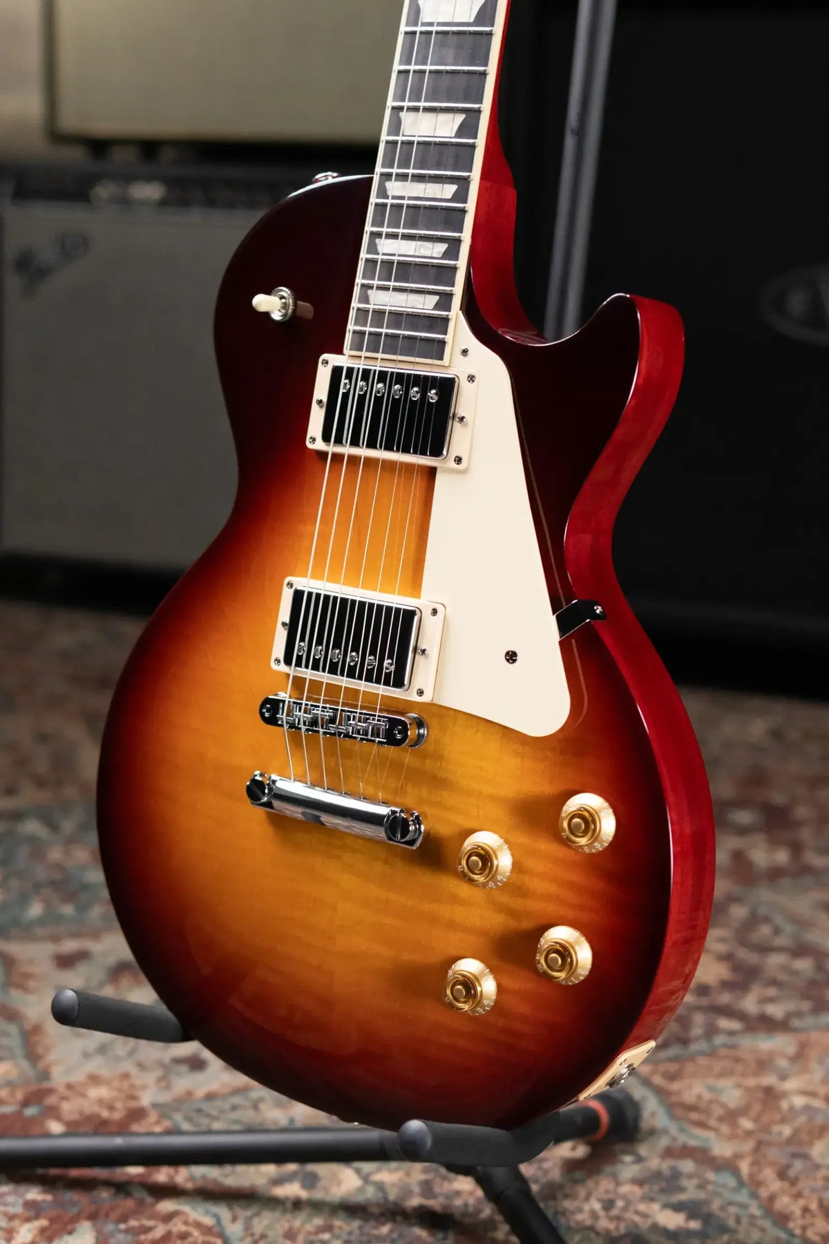 Gibson Les Paul Studio Session Electric Guitar - Bourbon Burst with Softshell Gig Bag