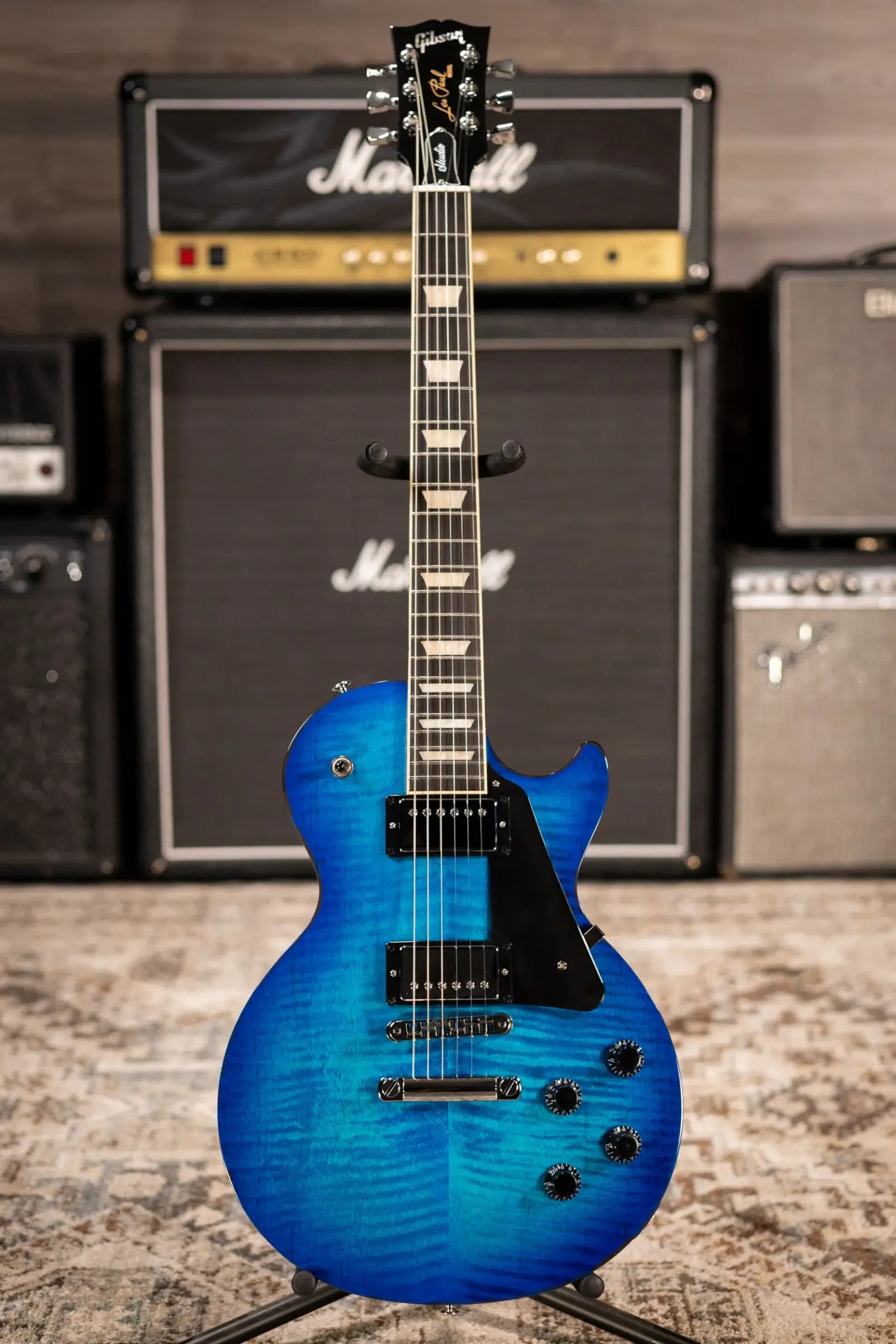 Gibson Les Paul Studio Session Electric Guitar - Cobalt Burst with Deluxe Gig Bag