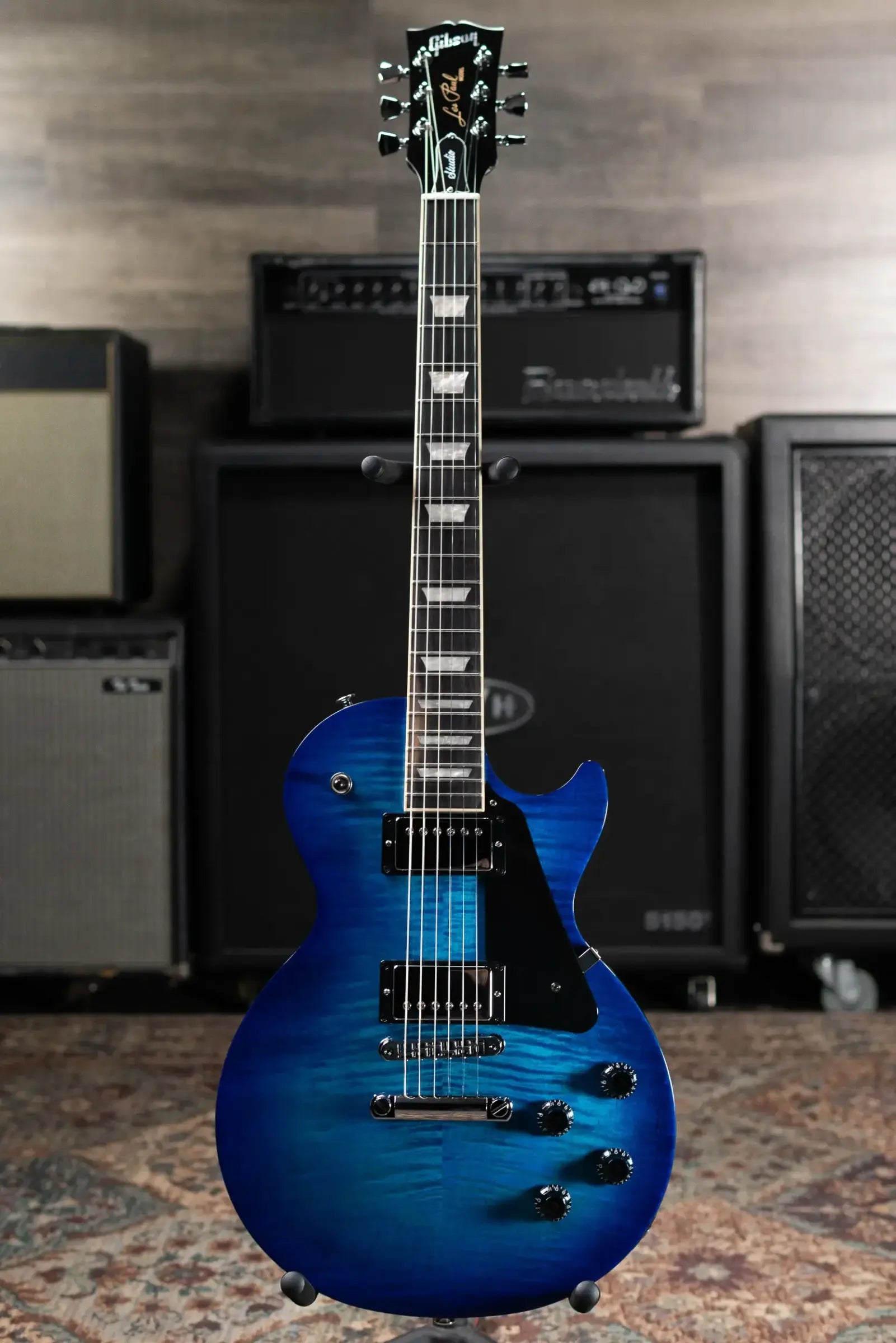 Gibson Les Paul Studio Session Electric Guitar - Cobalt Burst with Gig Bag