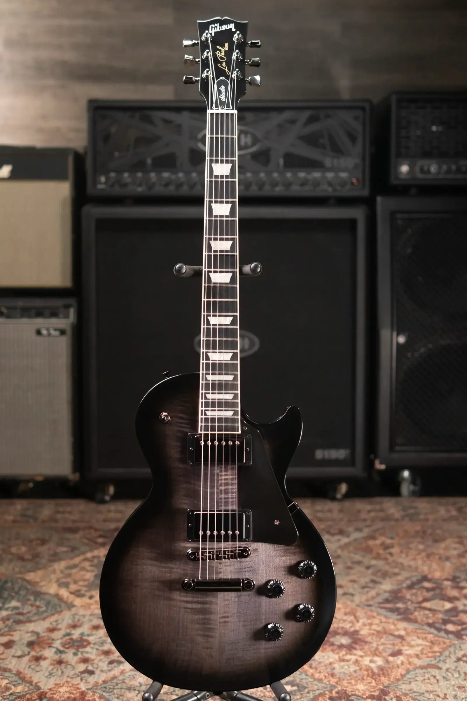 Gibson Les Paul Studio Session Electric Guitar - Translucent Ebony Burst with Gig Bag