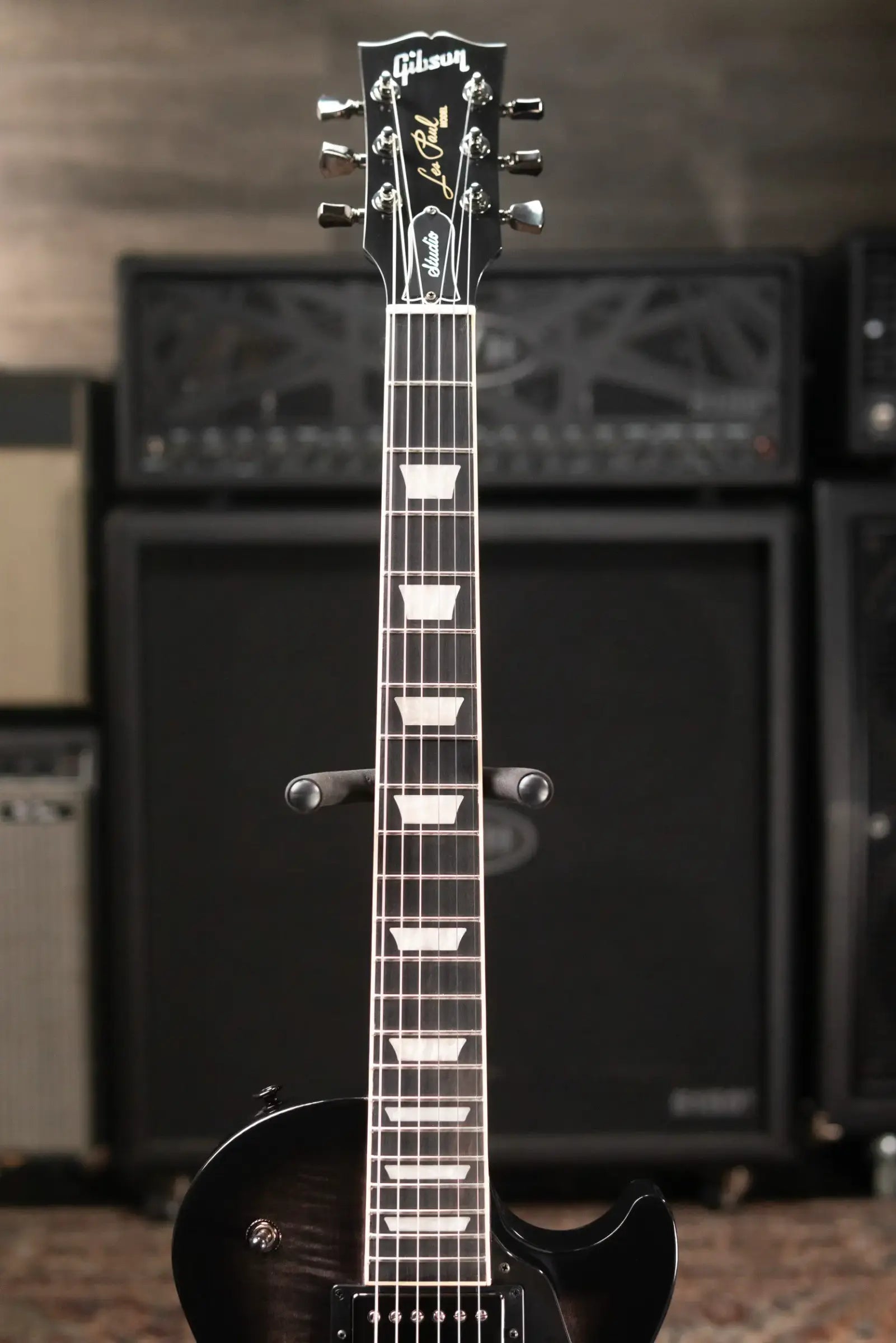 Gibson Les Paul Studio Session Electric Guitar - Translucent Ebony Burst with Gig Bag