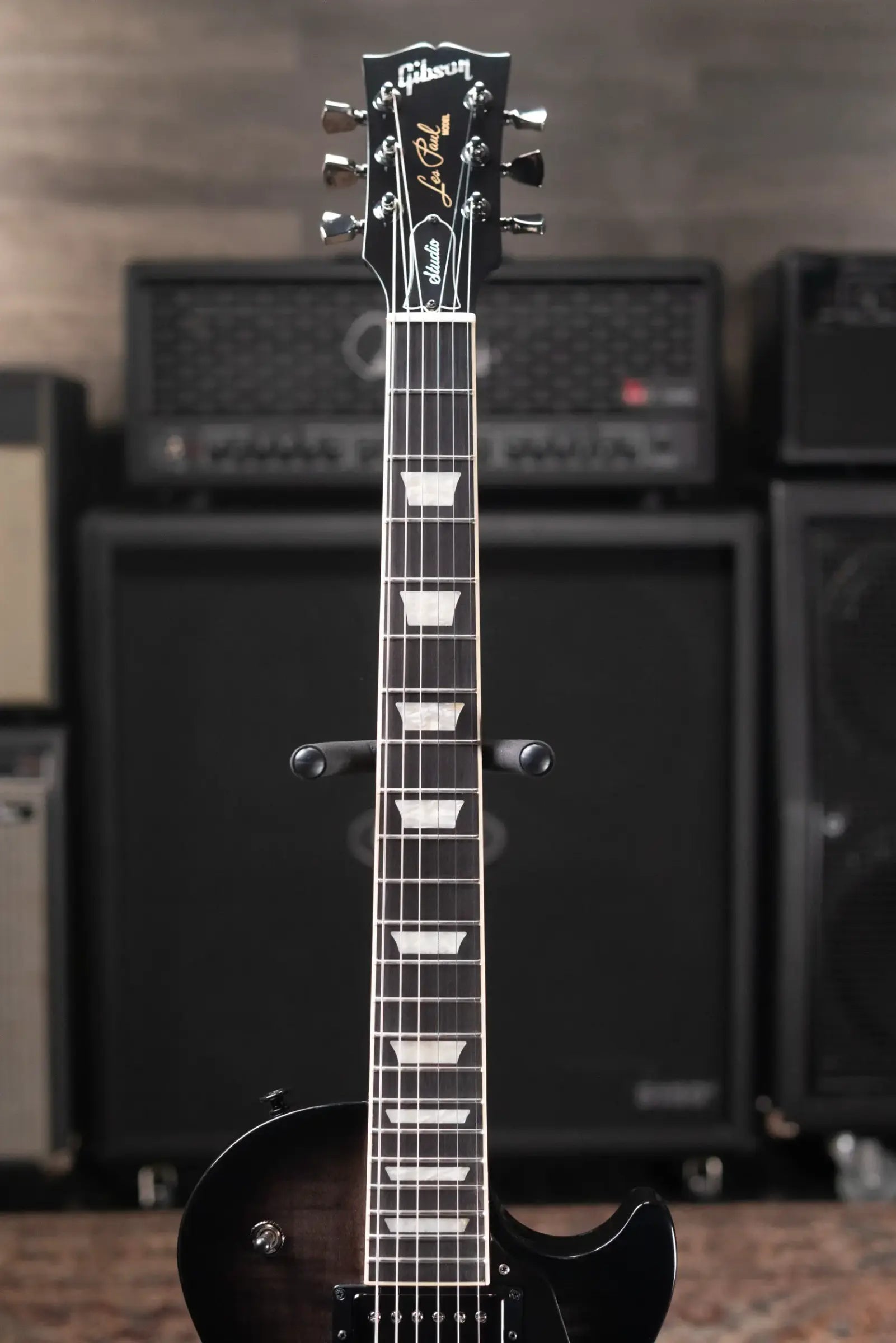 Gibson Les Paul Studio Session Electric Guitar - Translucent Ebony Burst with Gig Bag