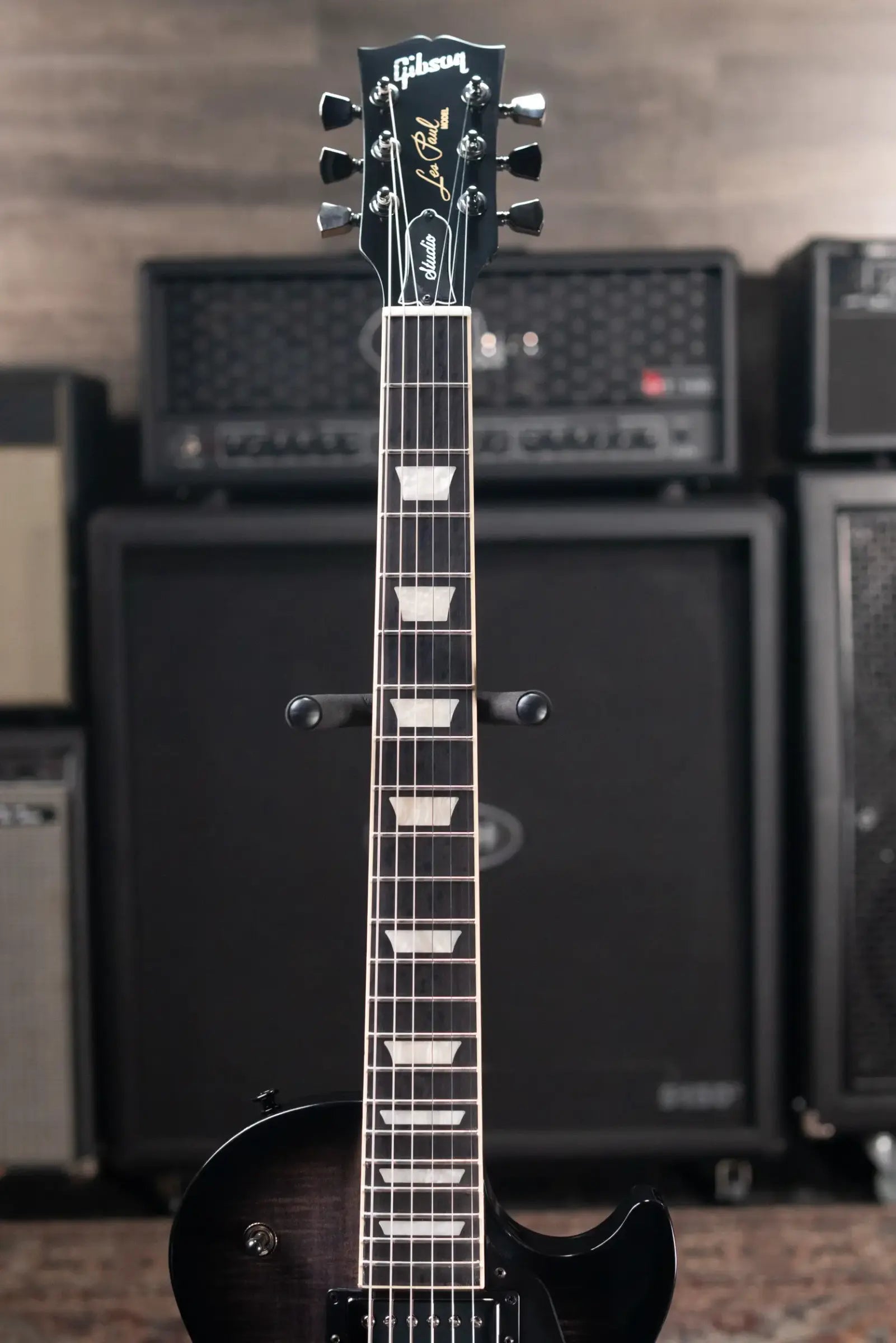 Gibson Les Paul Studio Session Electric Guitar - Translucent Ebony Burst with Gig Bag