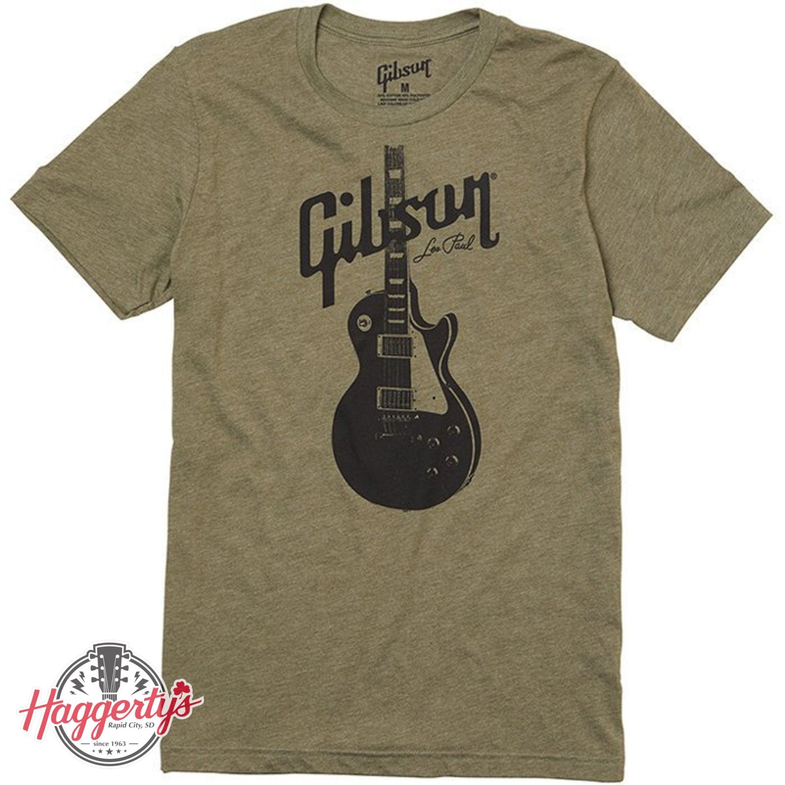 Gibson Les Paul T Shirt Olive 20230717071517
