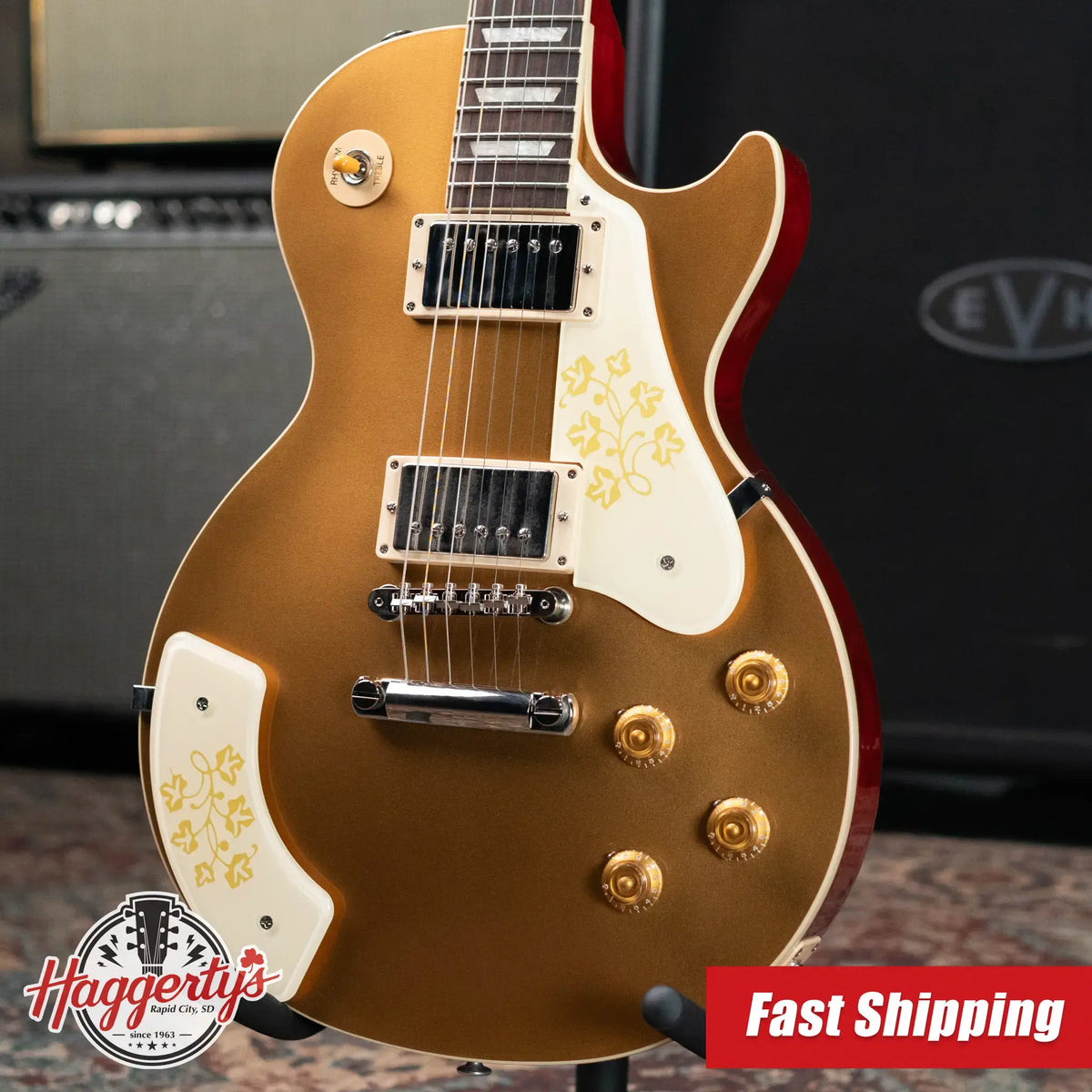 Gibson Mary Ford Signature Les Paul Standard Electric Guitar - Gold Top/Cherry Back with Hardshell Case - Demo