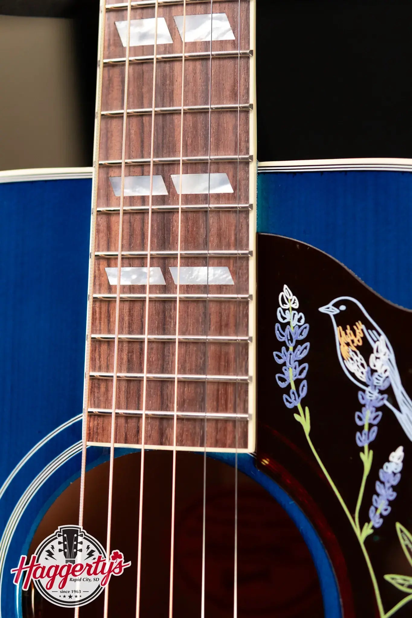 Gibson Miranda Lambert Bluebird Signature Acoustic/Electric Guitar - Bluebonnet with Hardshell Case
