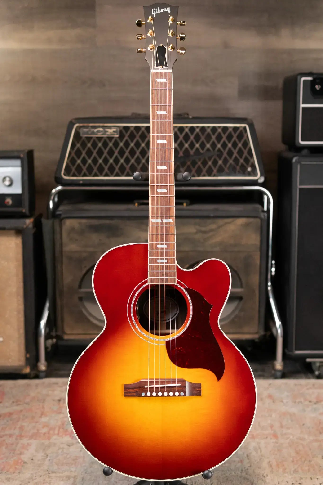 Gibson Parlor Rosewood EC Acoustic/Electric Guitar - Rosewood Burst with Hardshell Case