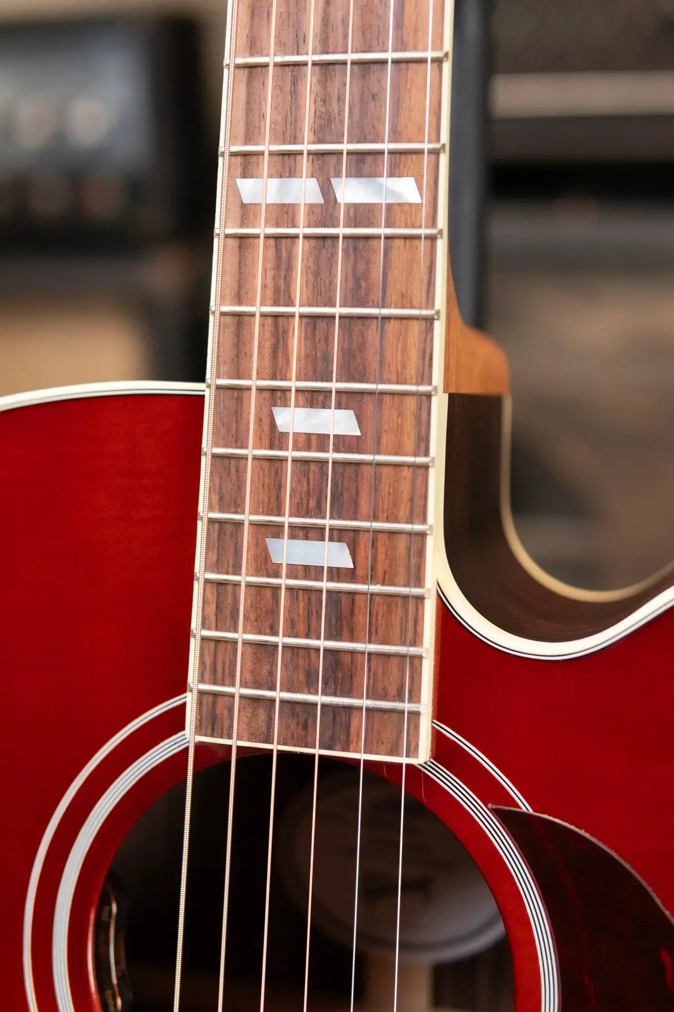 Gibson Parlor Rosewood EC Acoustic/Electric Guitar - Rosewood Burst with Hardshell Case