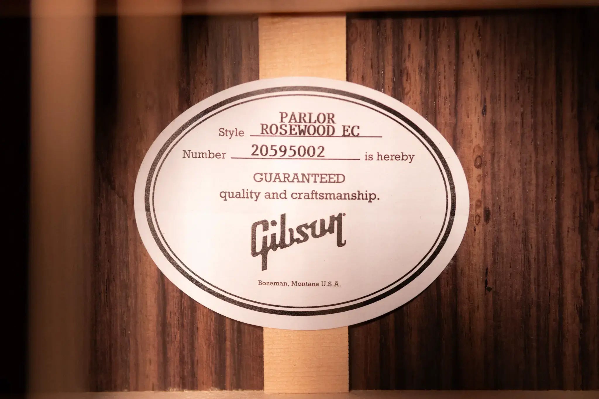 Gibson Parlor Rosewood EC Acoustic/Electric Guitar - Rosewood Burst with Hardshell Case