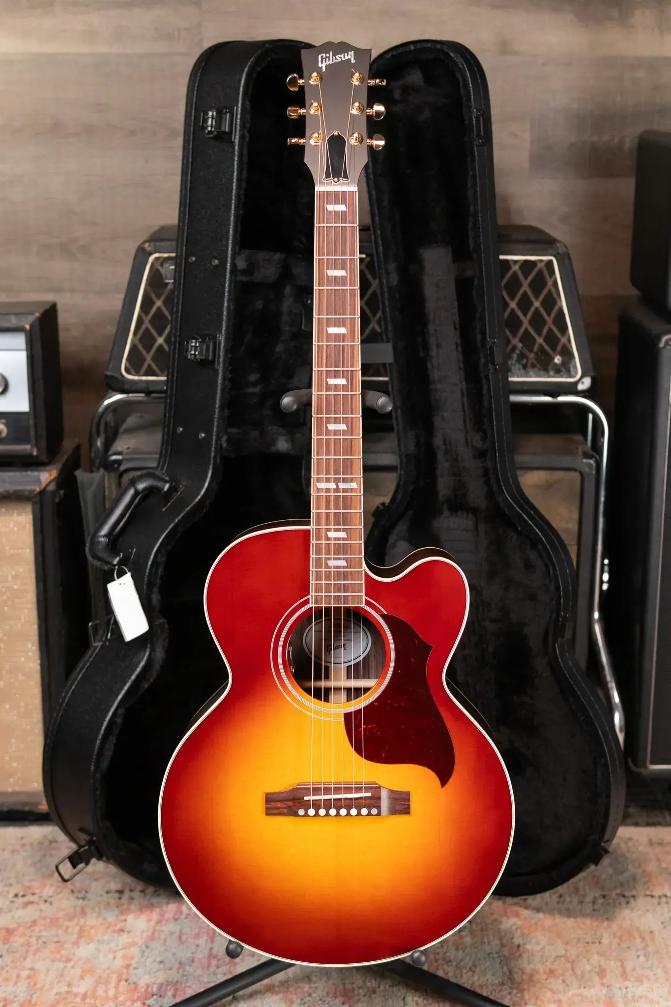Gibson Parlor Rosewood EC Acoustic/Electric Guitar - Rosewood Burst with Hardshell Case