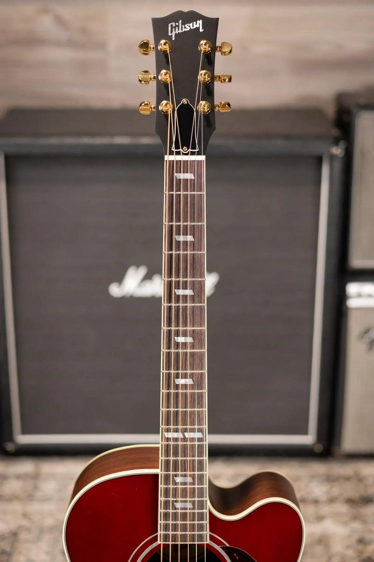Gibson Parlor Rosewood EC Acoustic/Electric Guitar - Rosewood Burst with Hardshell Case